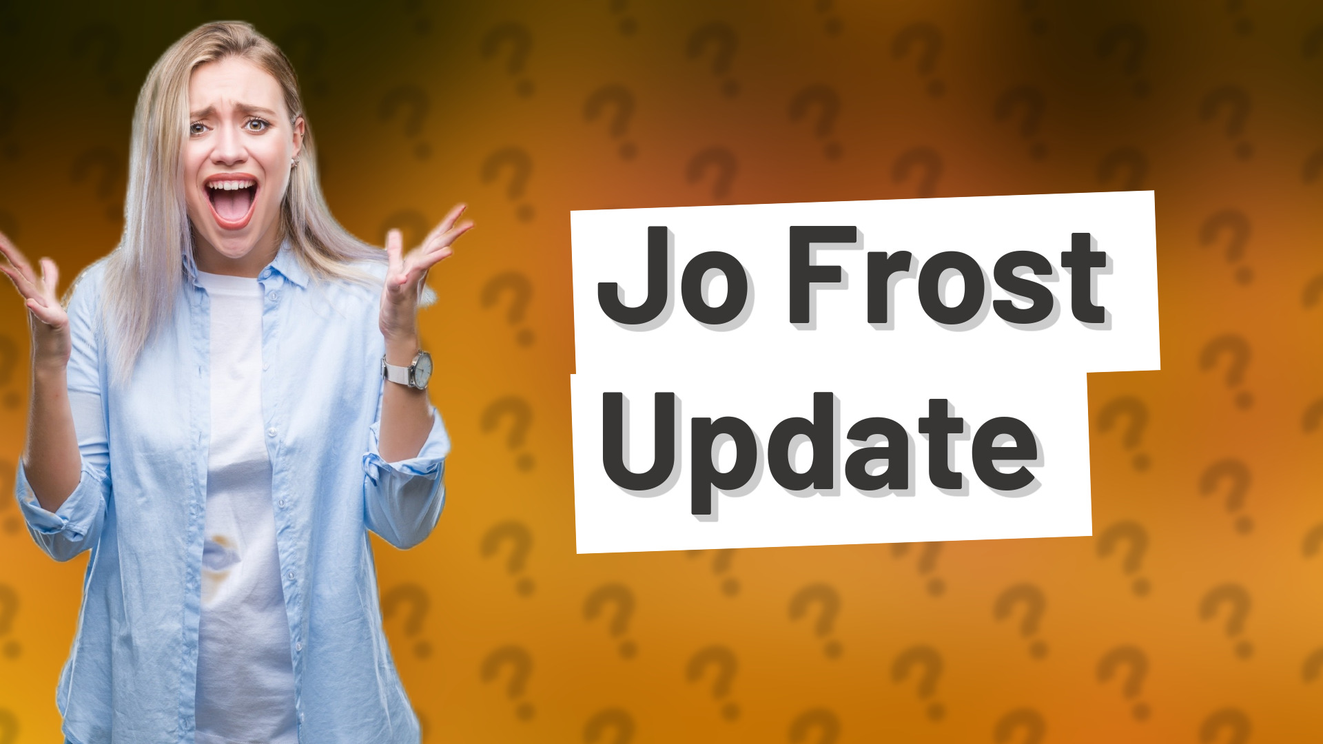 Jo Frost Update