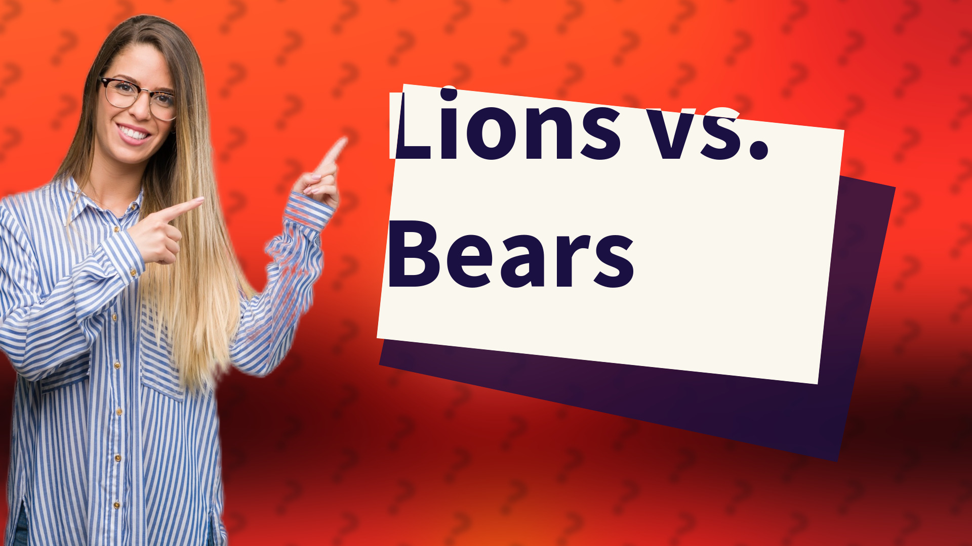 Lions vs. Bears