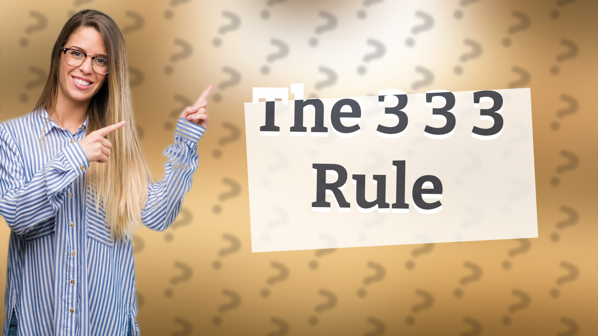 The 3 3 3 Rule