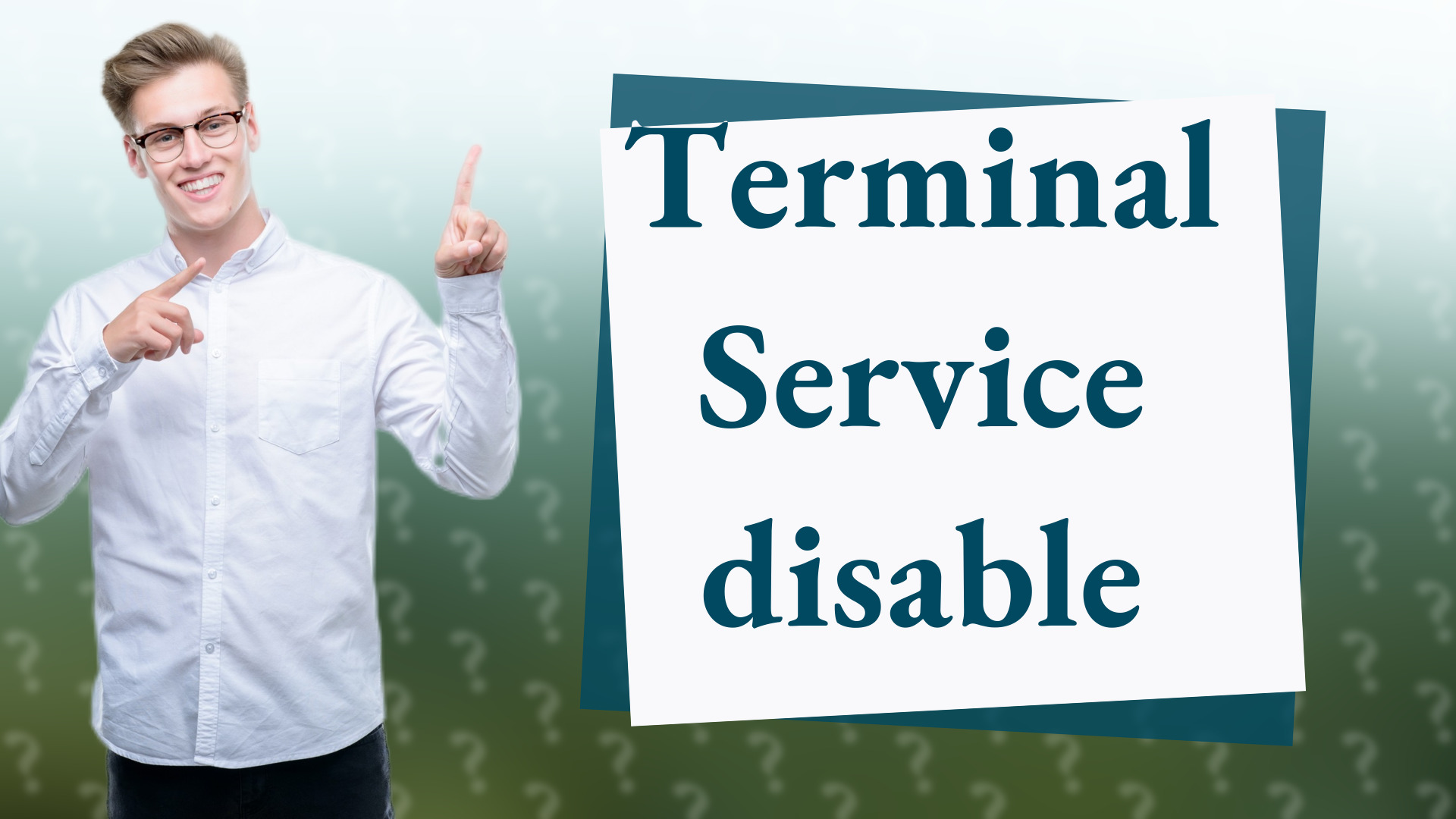 Terminal Service disable