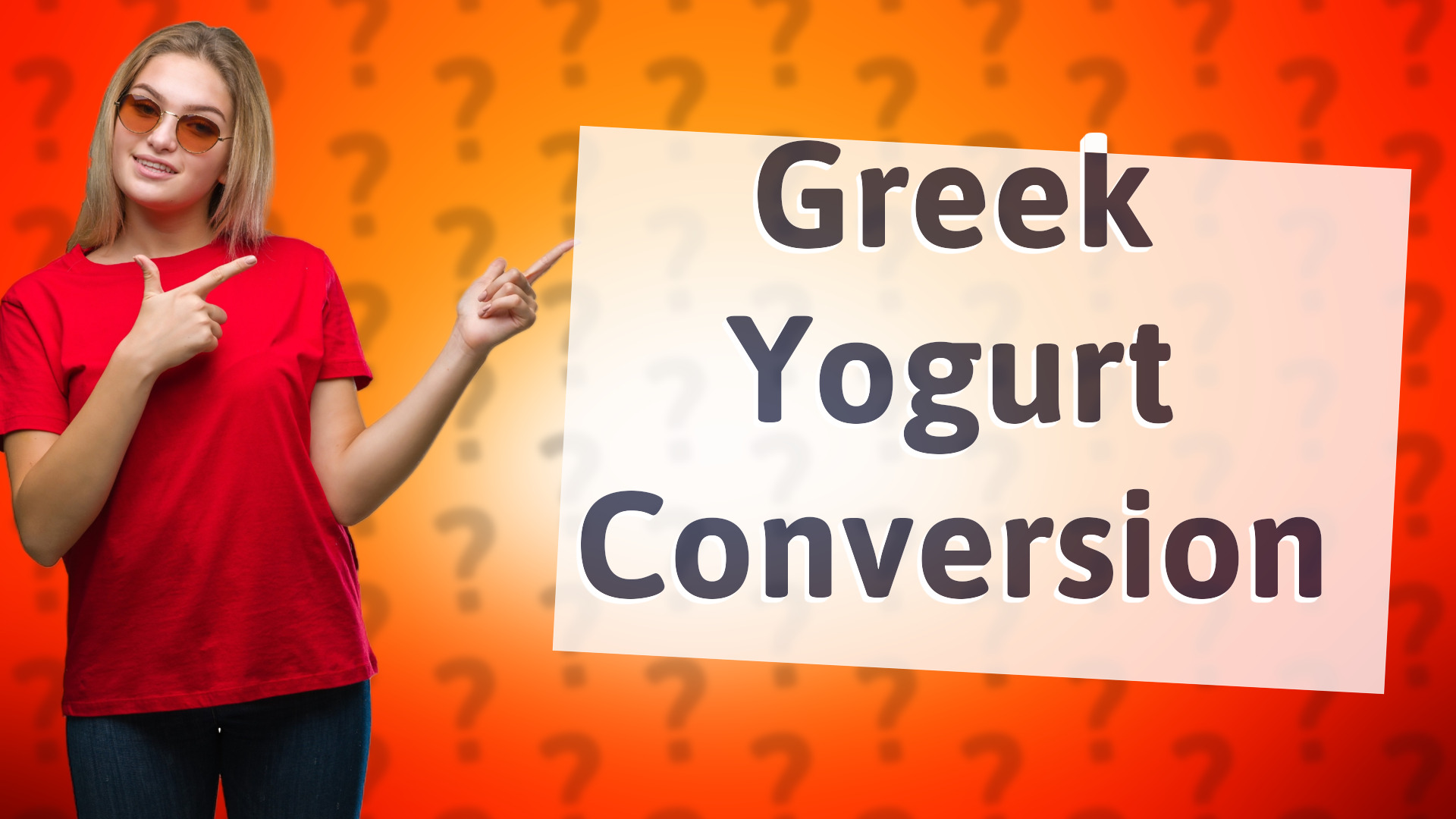 Greek Yogurt Conversion