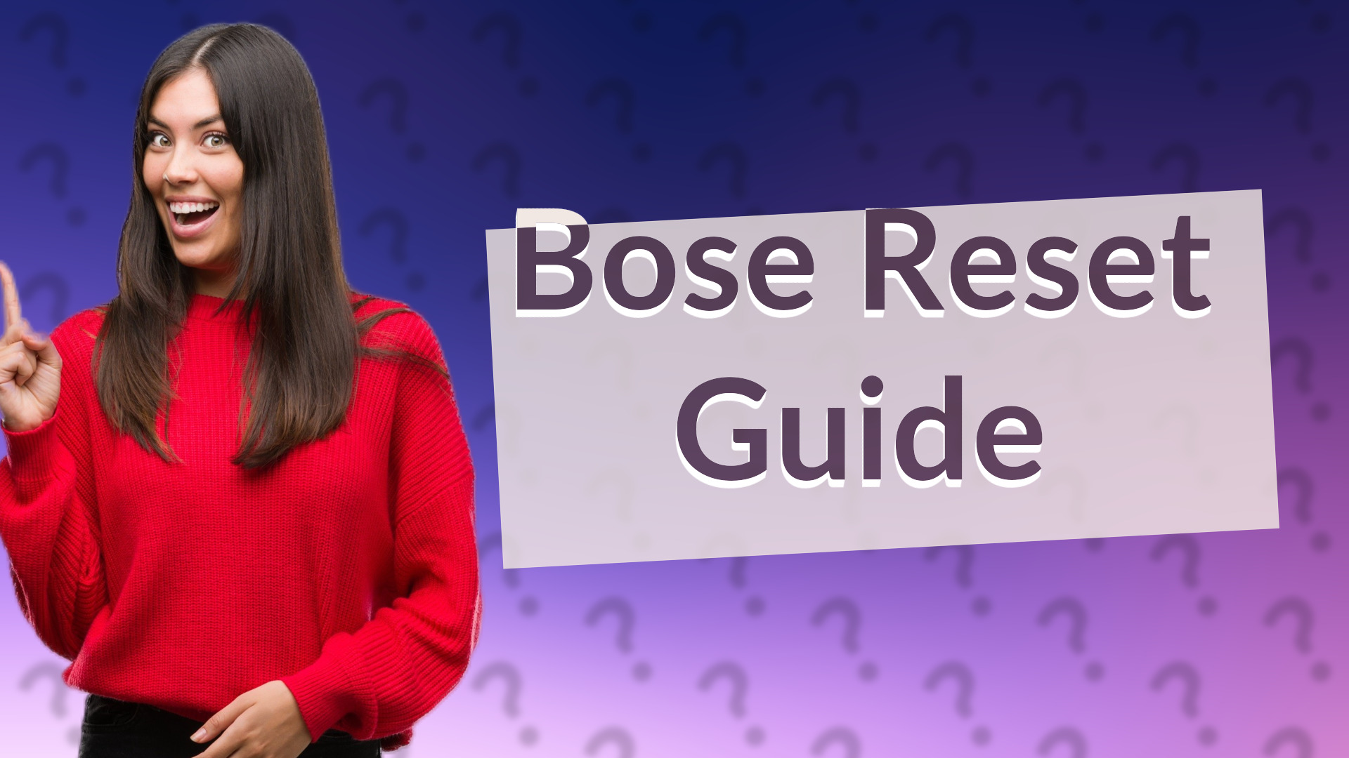 Bose Reset Guide