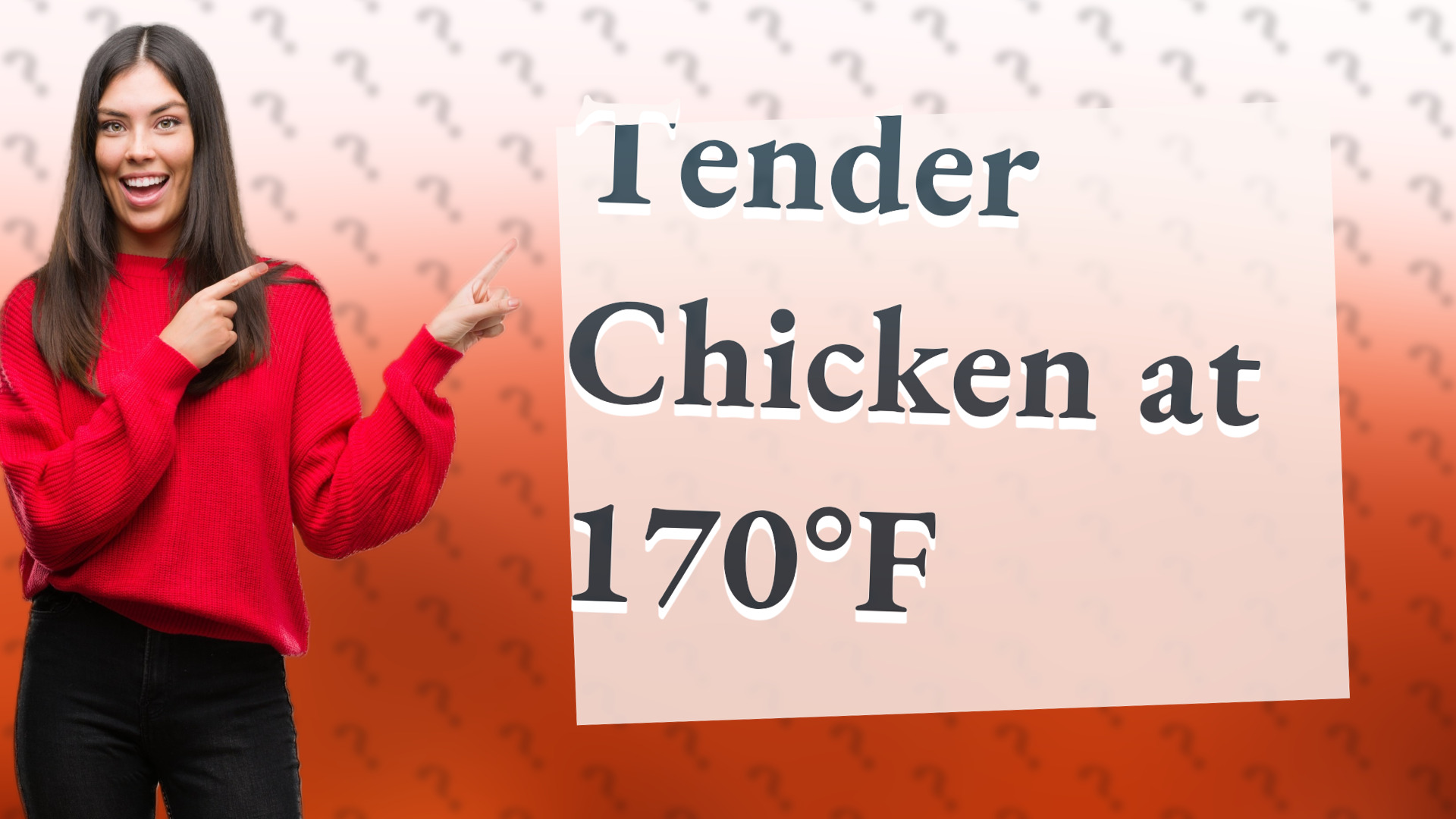 Tender Chicken at 170°F