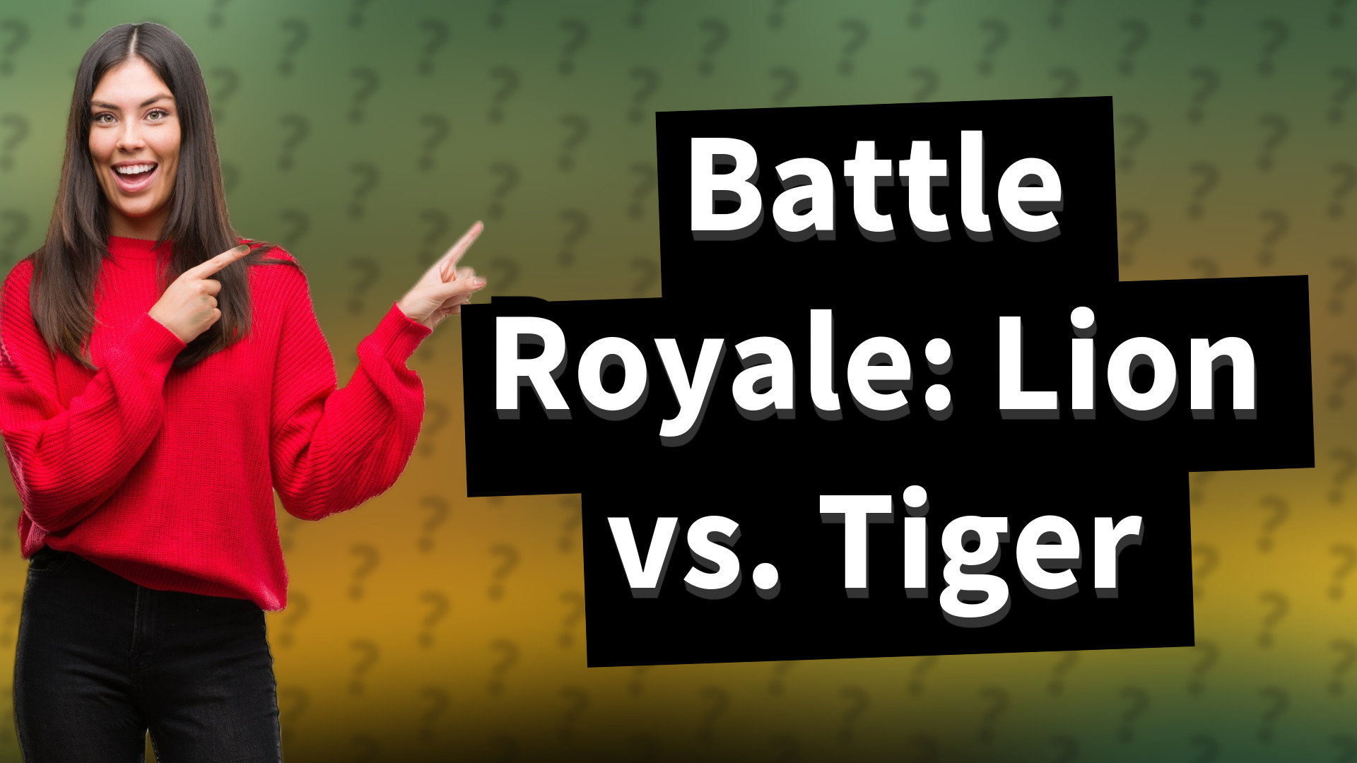 Battle Royale: Lion vs. Tiger