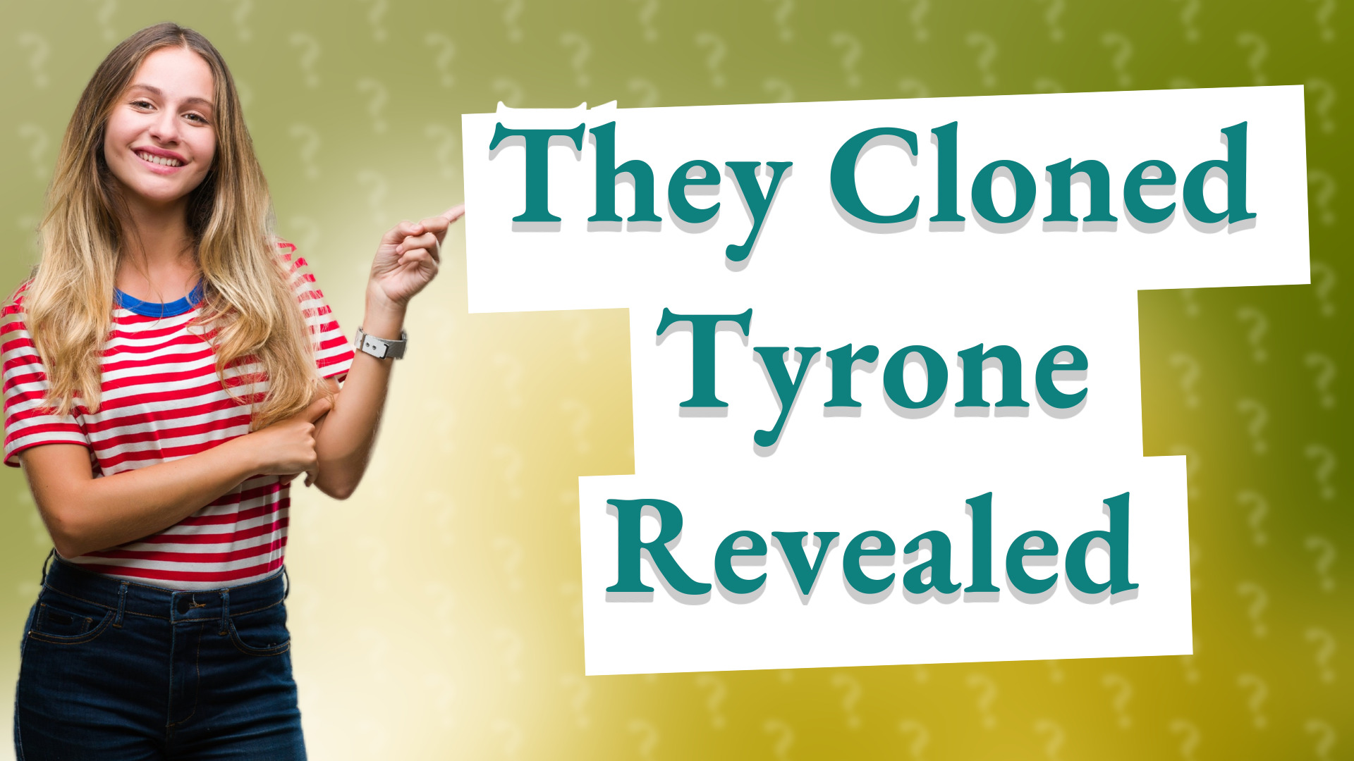 They Cloned Tyrone Revealed