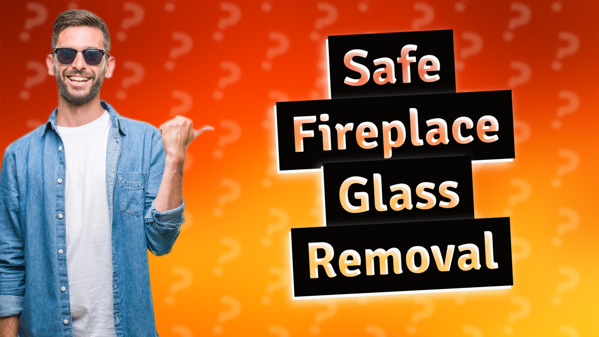 Safe Fireplace Glass Removal