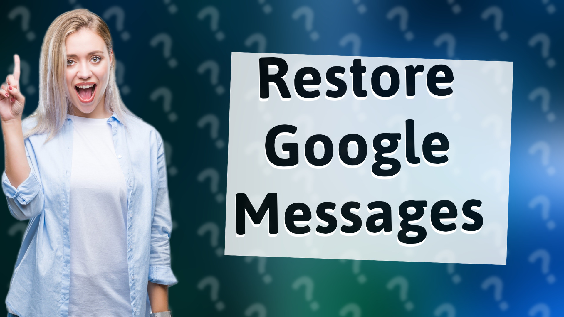 Restore Google Messages