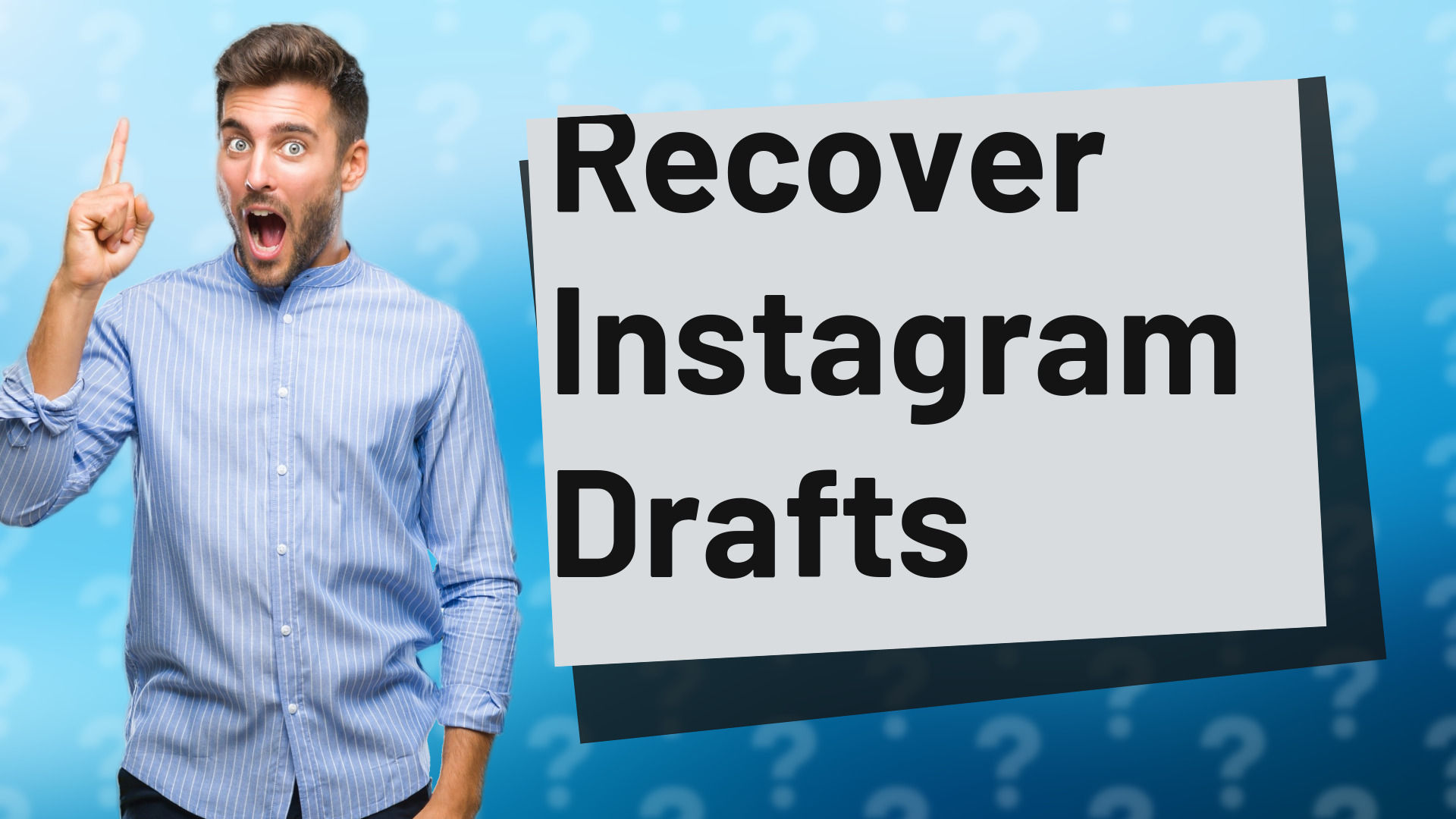 Recover Instagram Drafts