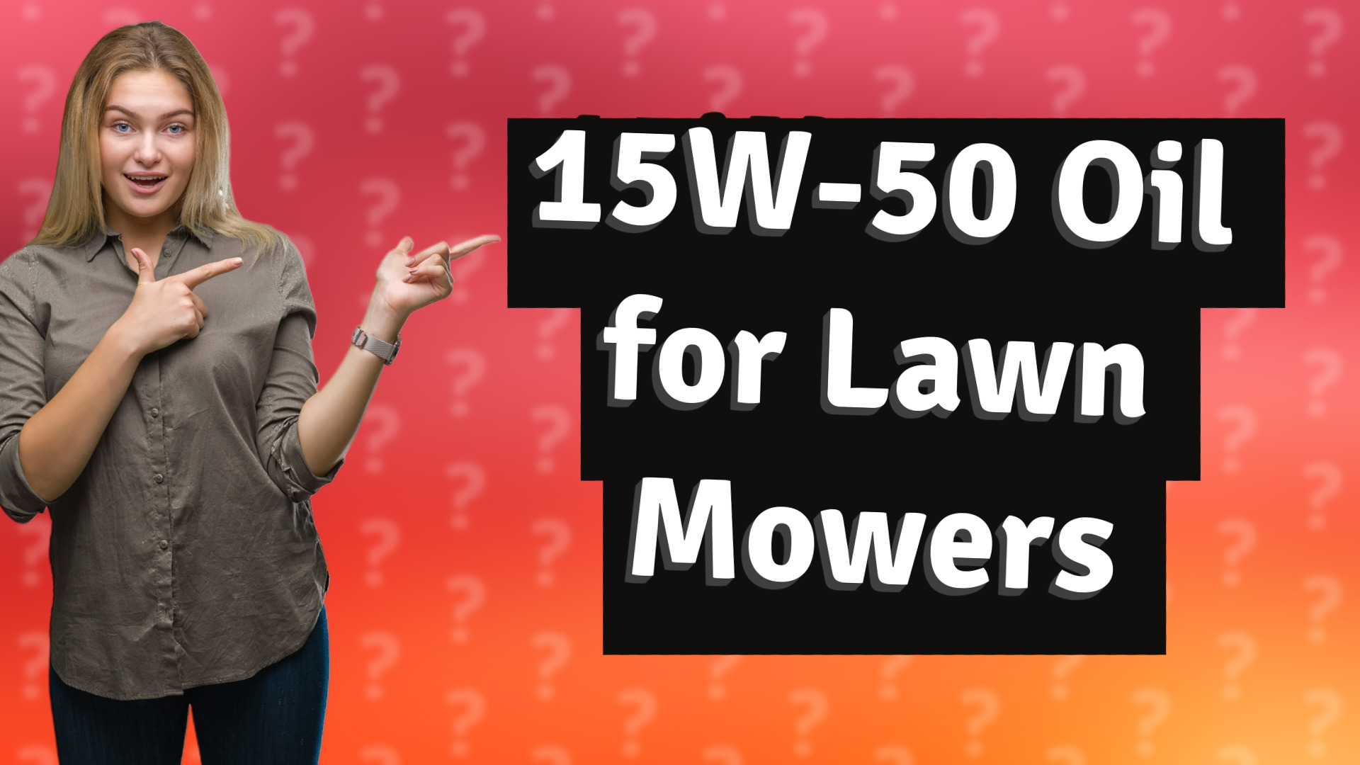 15W-50 Oil for Lawn Mowers