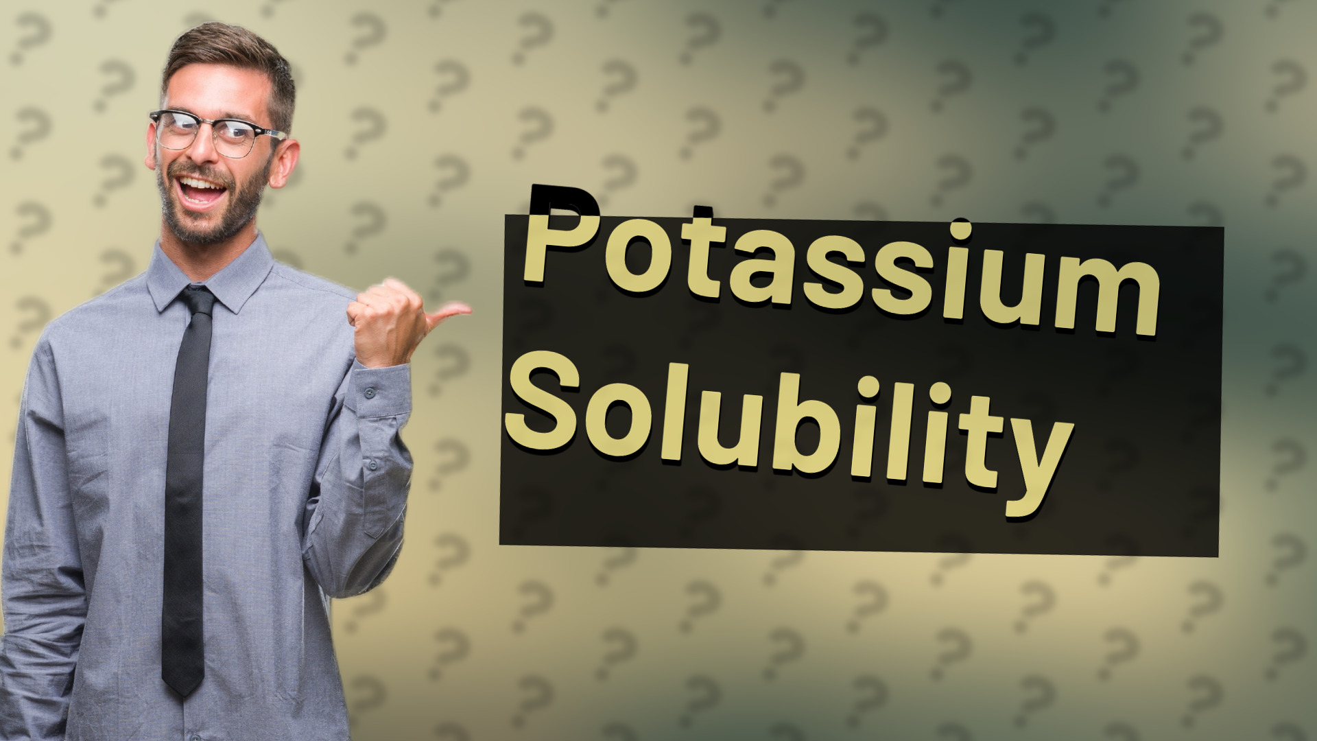 Potassium Solubility