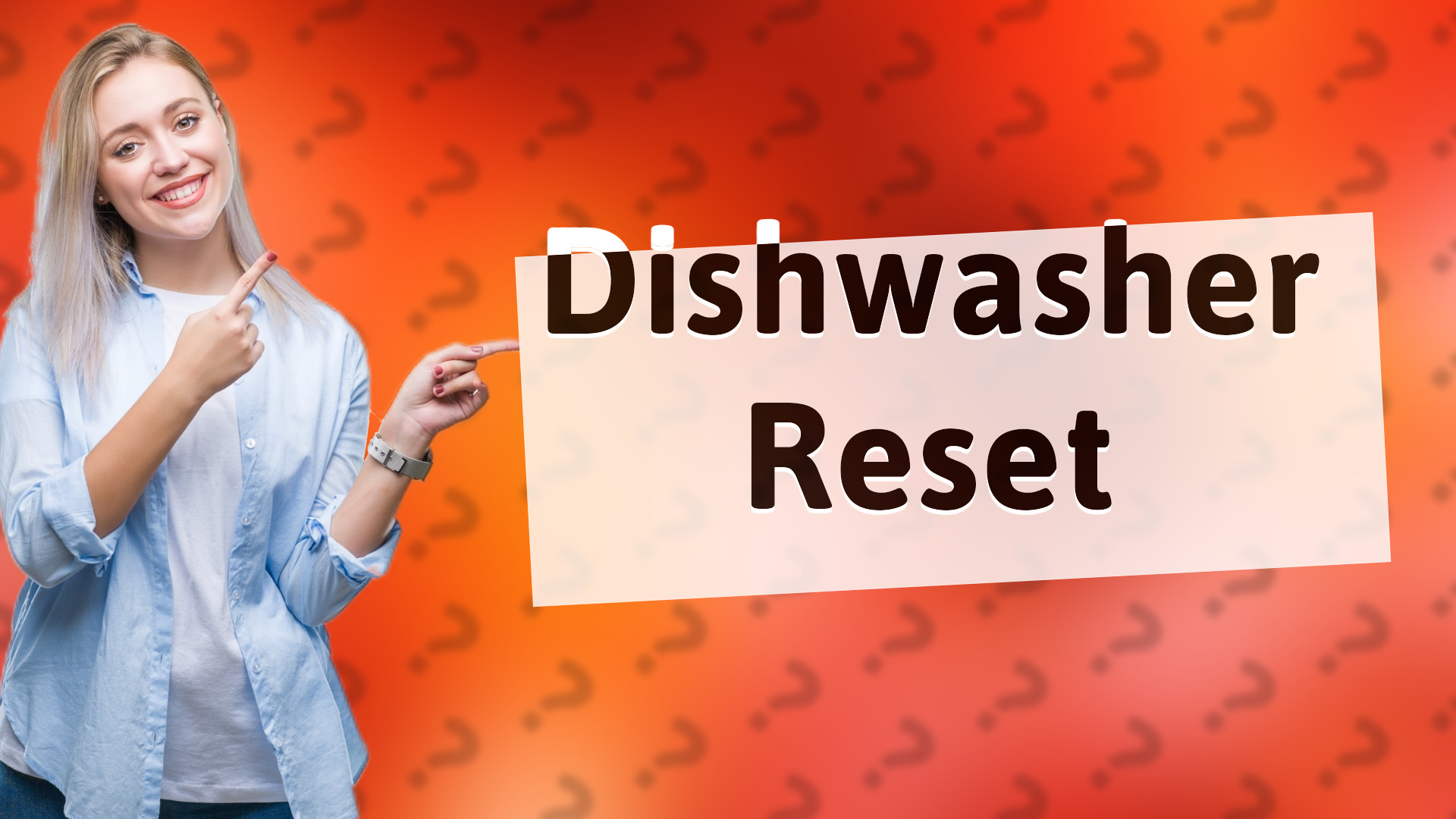 Dishwasher Reset