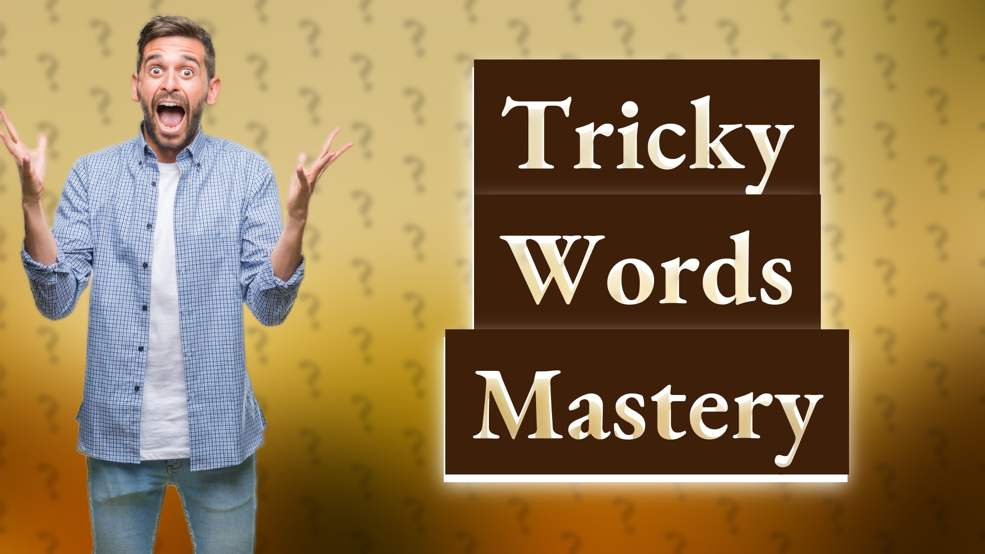 Tricky Words Mastery