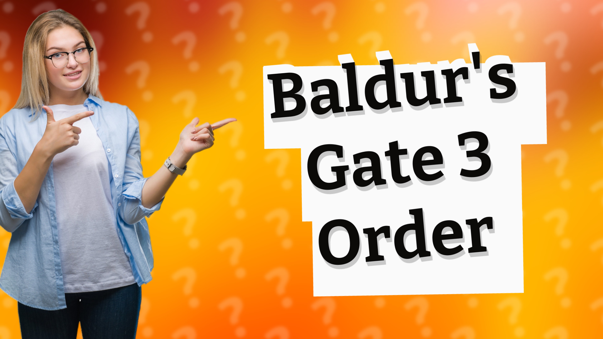Baldur's Gate 3 Order