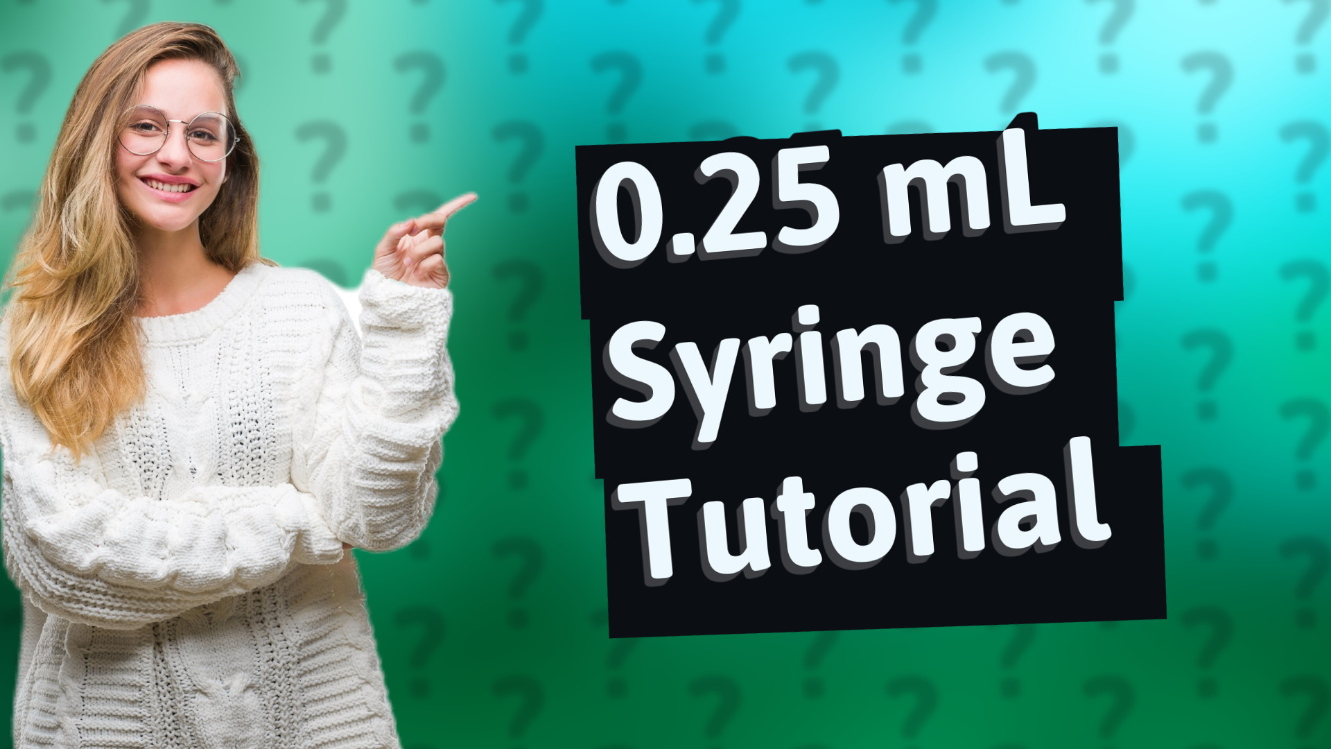 0.25 mL Syringe Tutorial