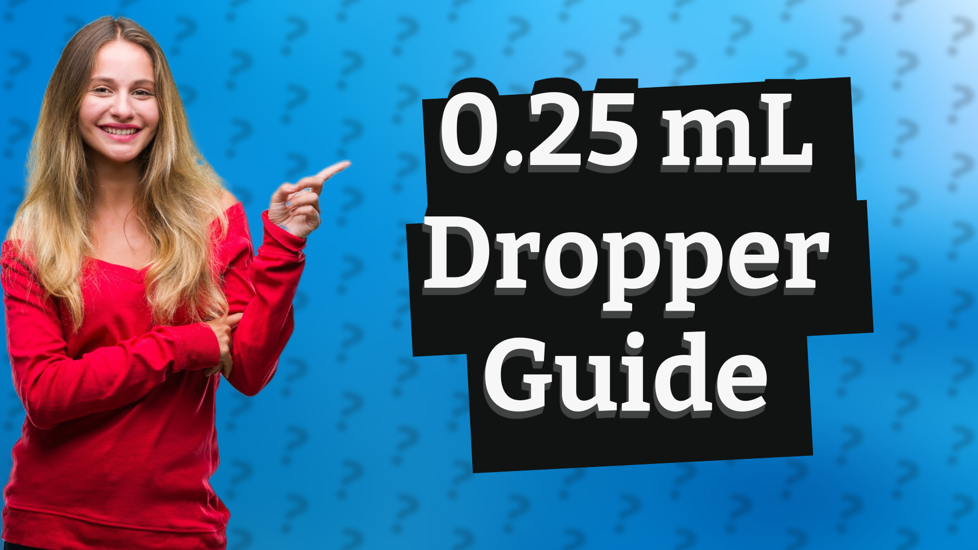 0.25 mL Dropper Guide