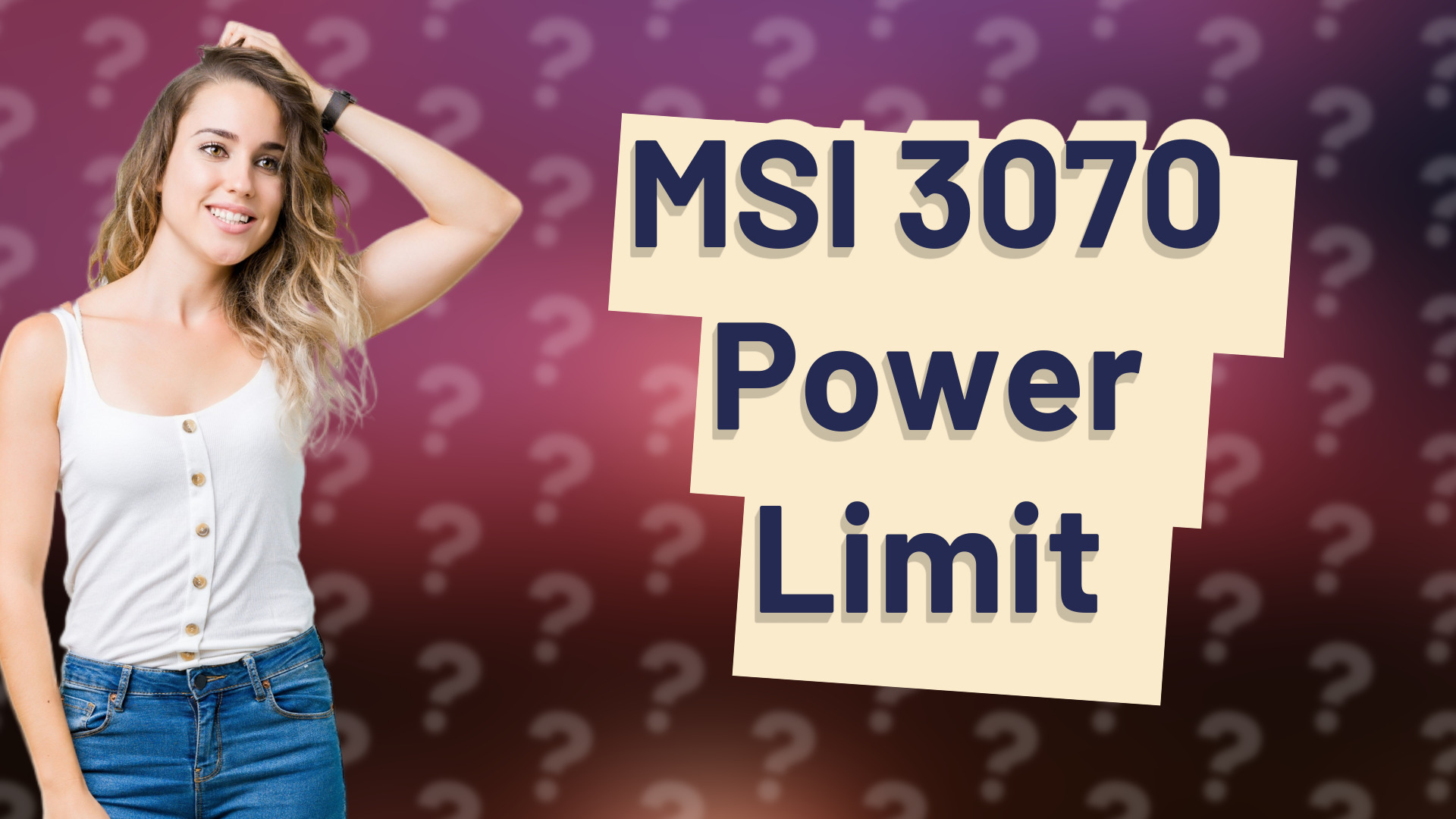 MSI 3070 Power Limit