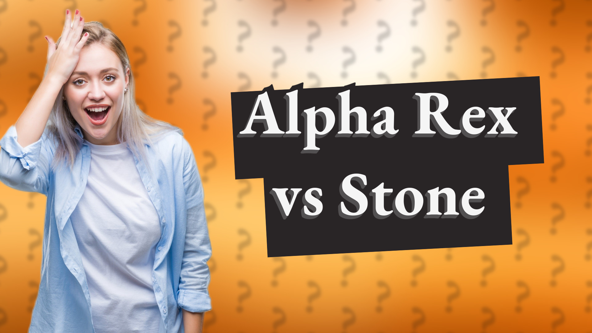 Alpha Rex vs Stone
