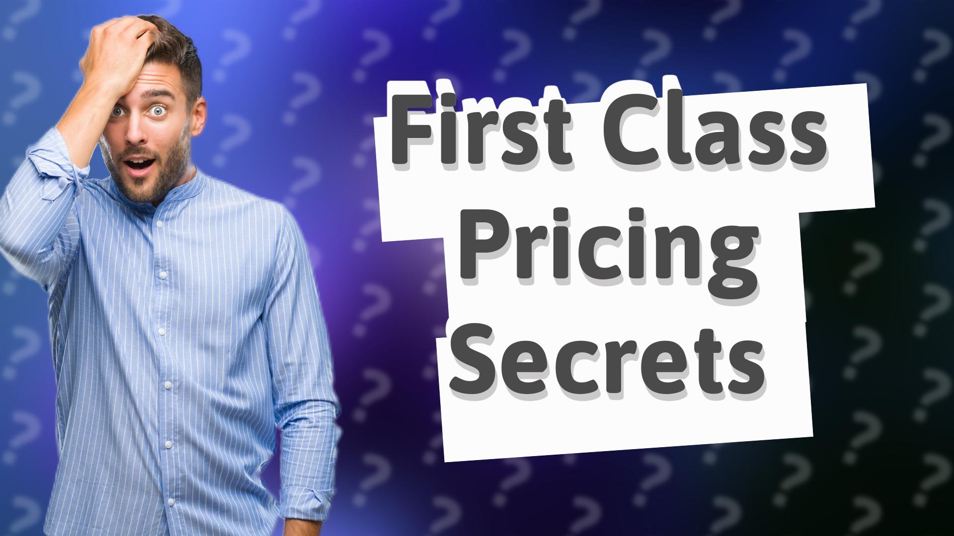 First Class Pricing Secrets