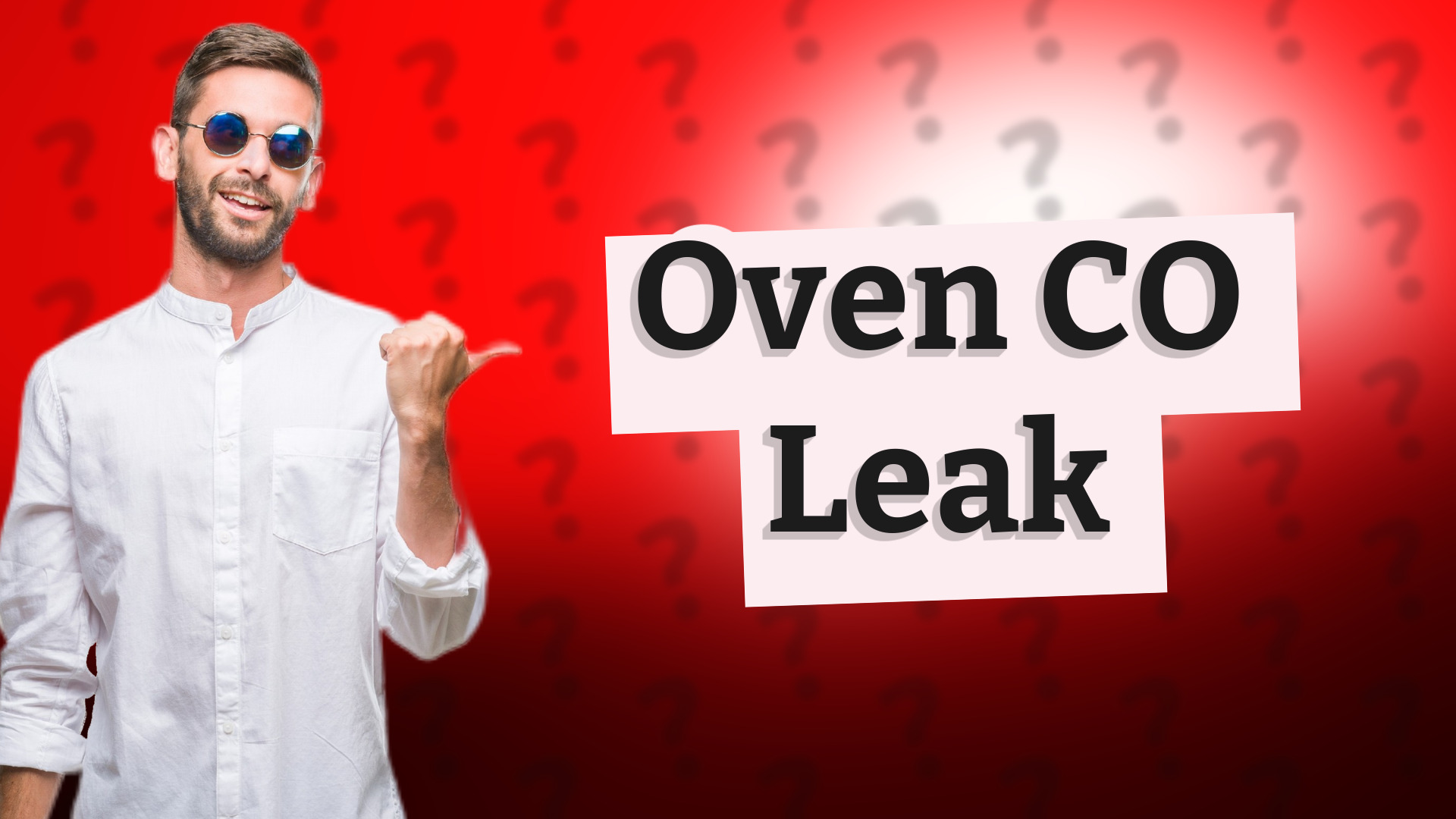 Oven CO Leak