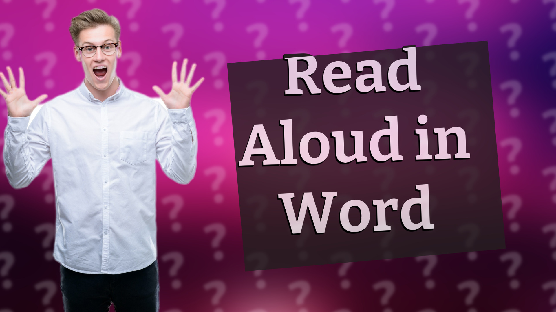 Read Aloud in Word
