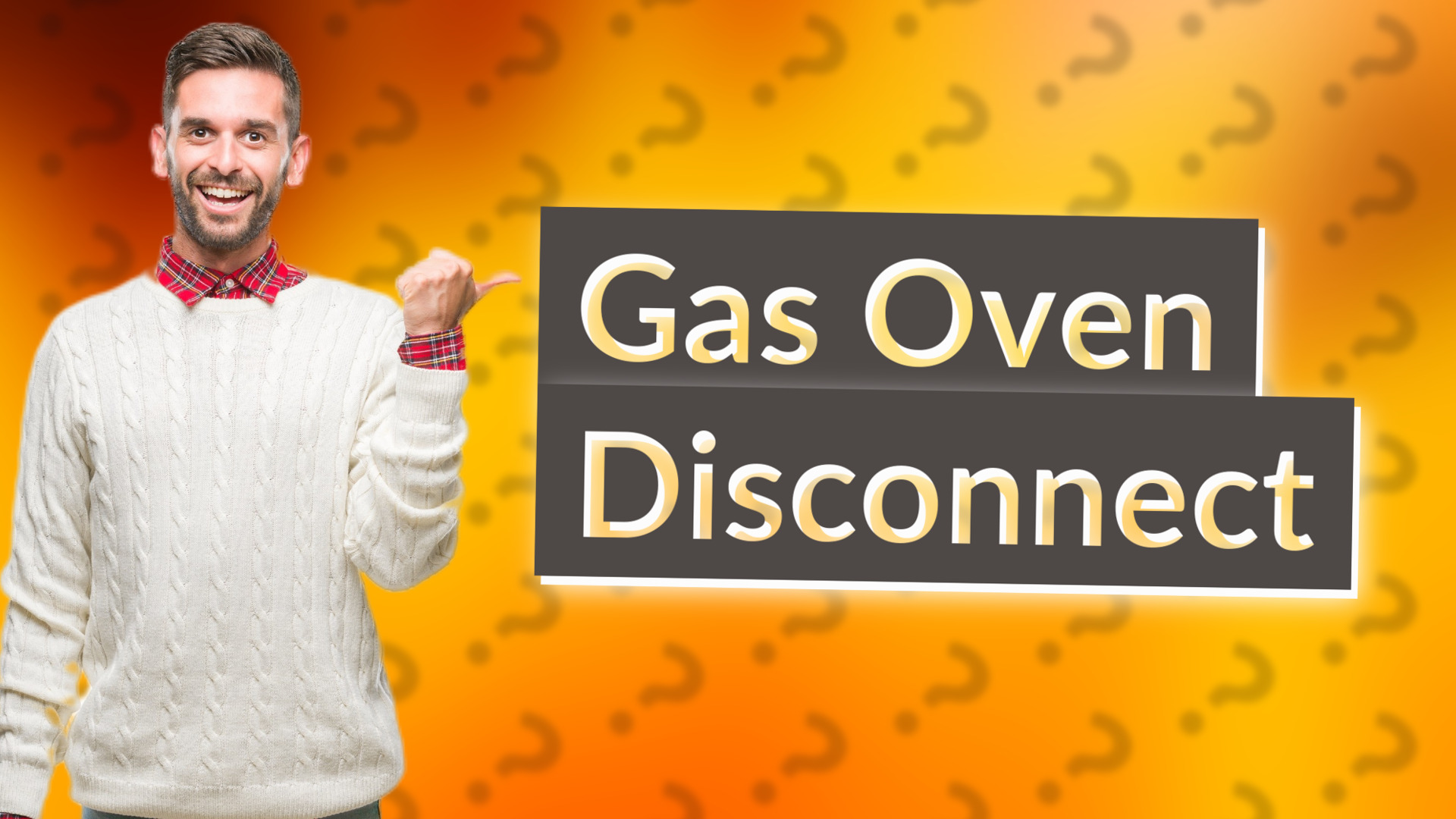 Gas Oven Disconnect