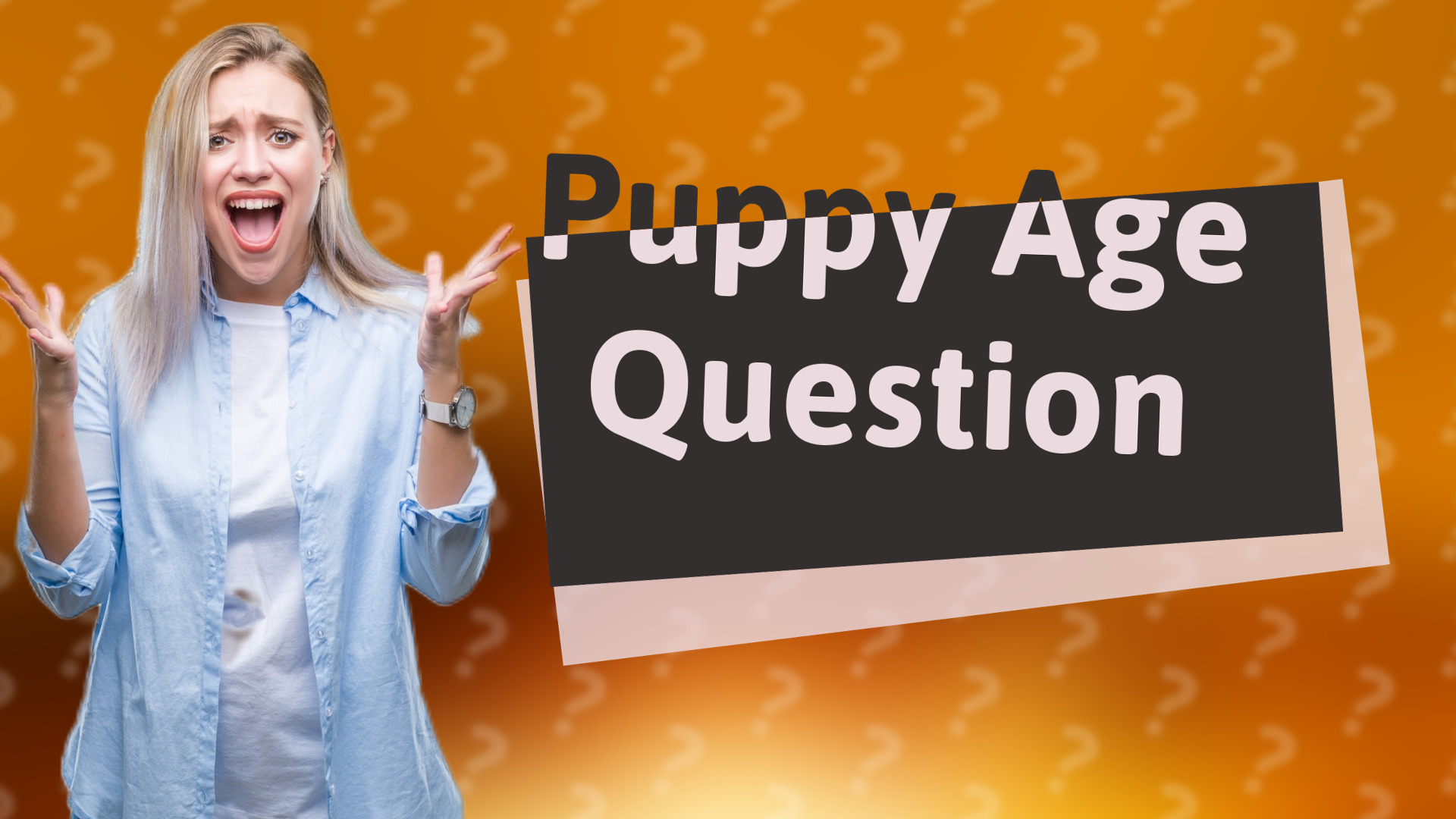 Puppy Age Question