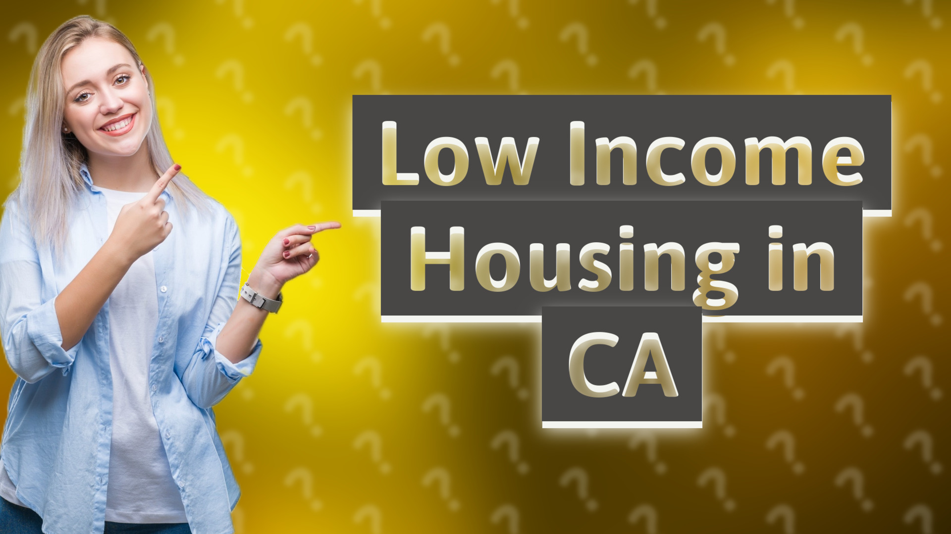 Low Income Housing in CA