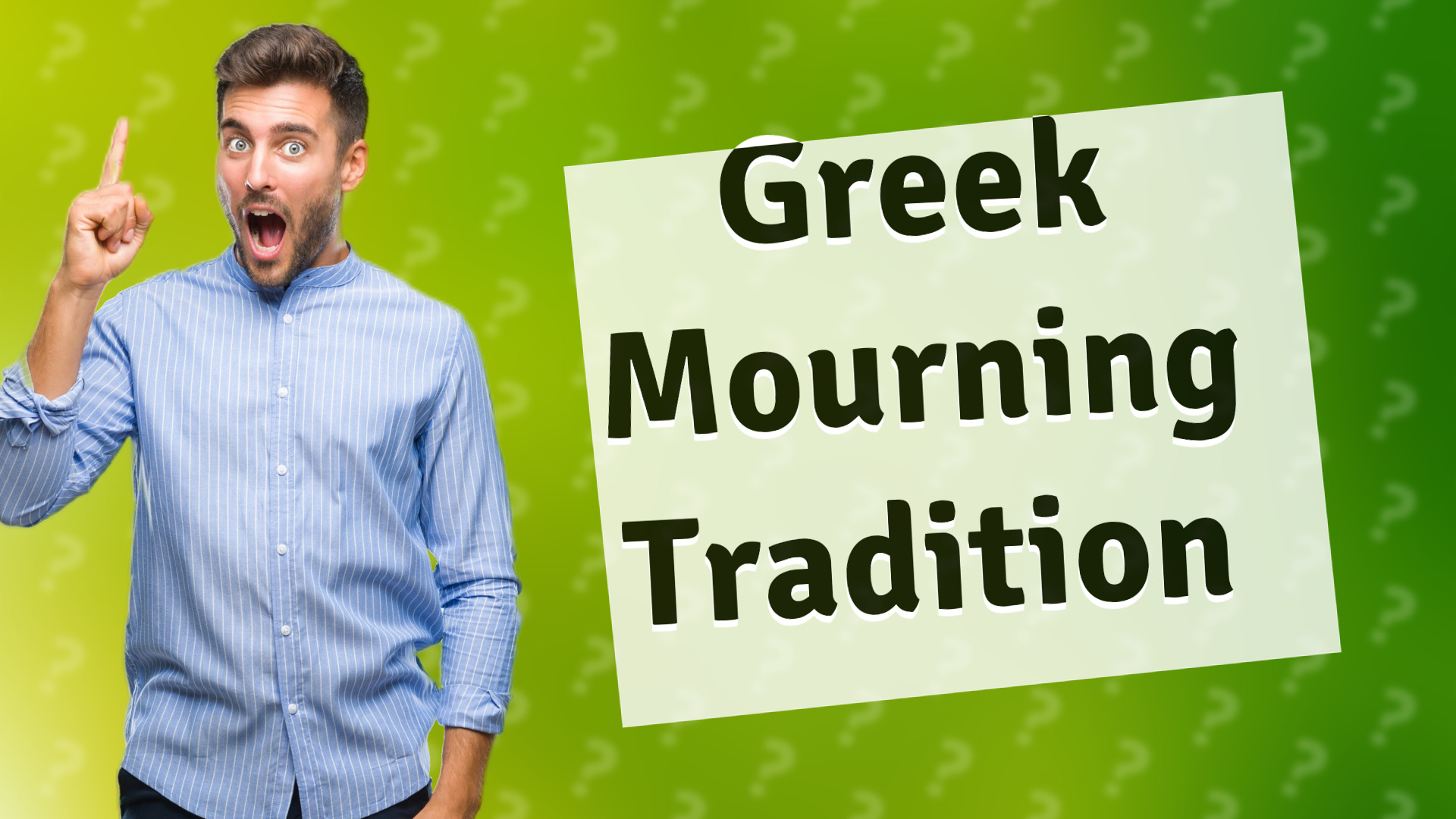 Greek Mourning Tradition