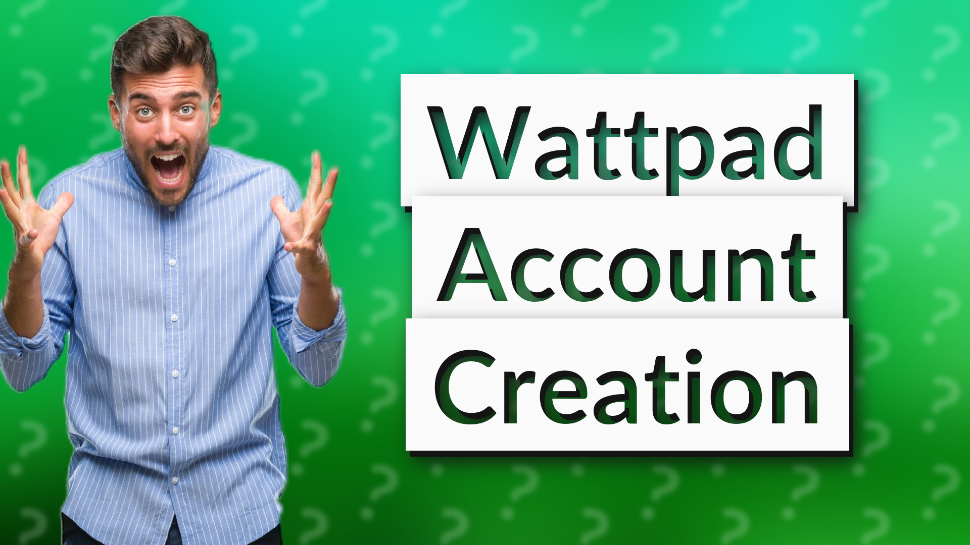 Wattpad Account Creation