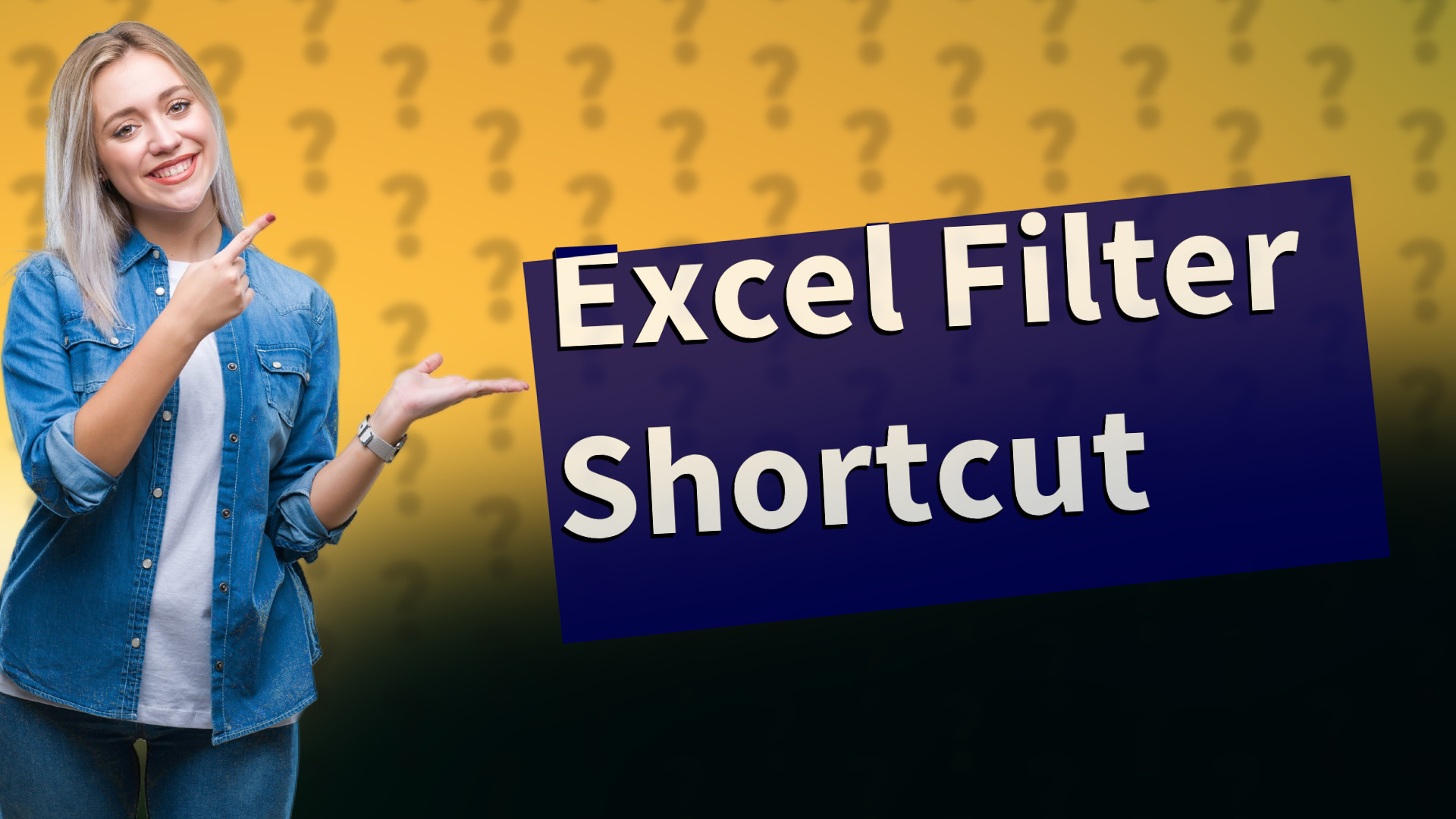 Excel Filter Shortcut