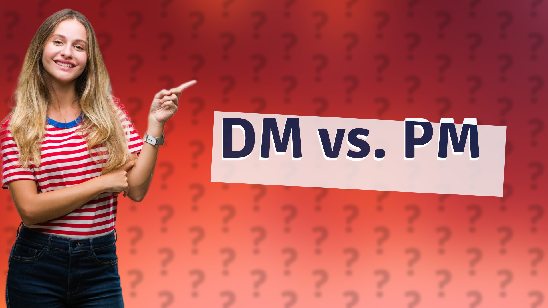 DM vs. PM