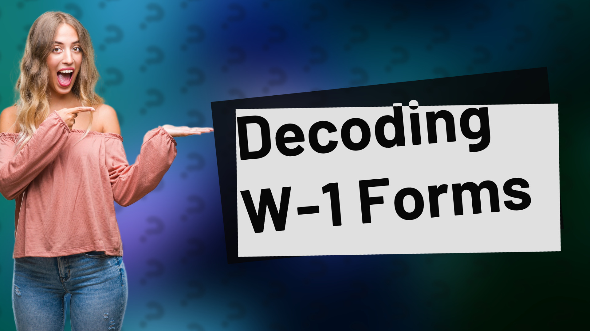 Decoding W-1 Forms