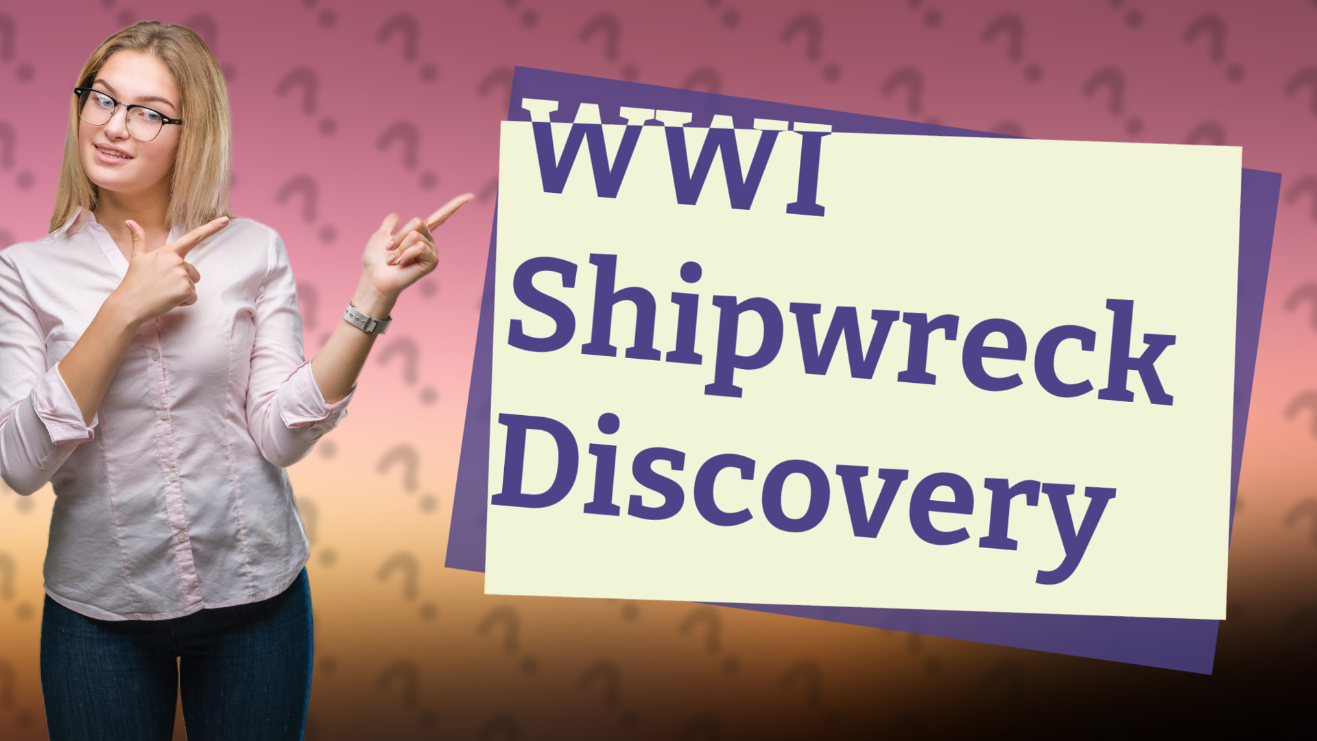 WWI Shipwreck Discovery