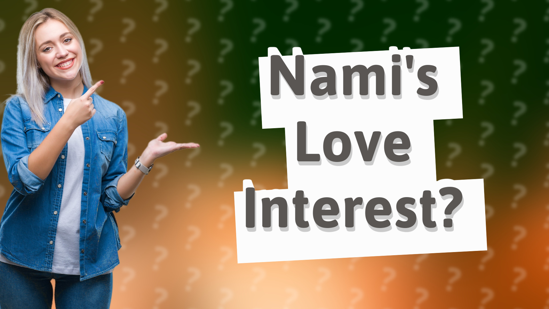 Nami's Love Interest?