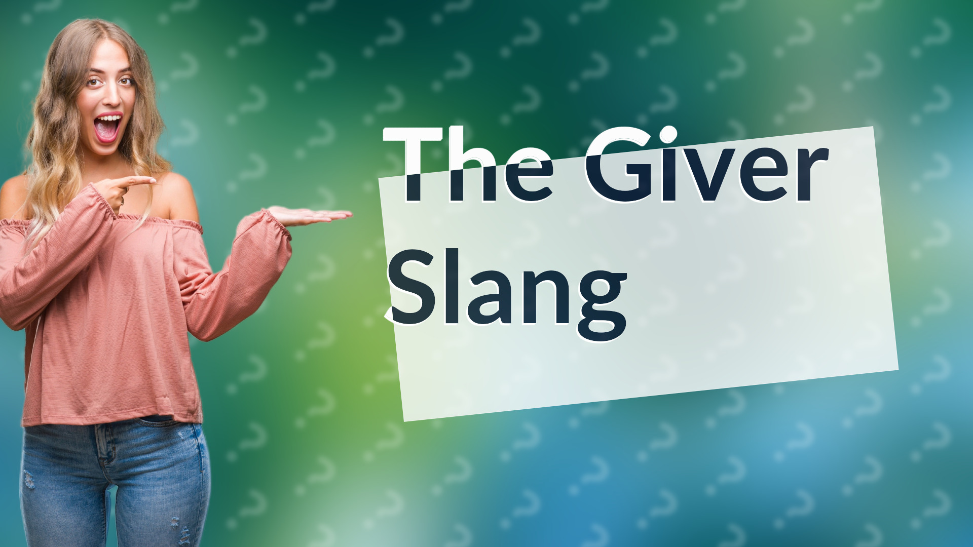 The Giver Slang