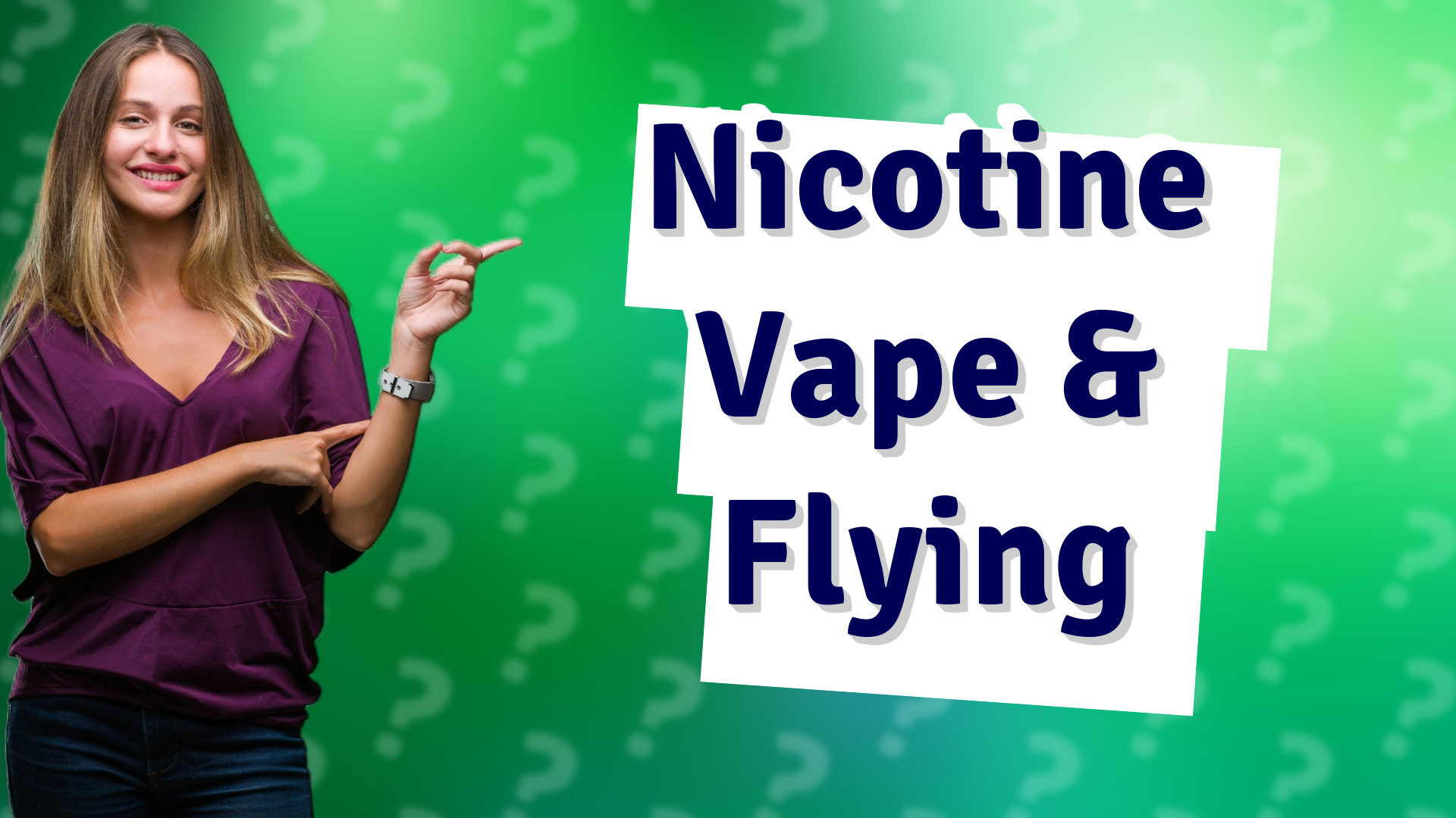 Nicotine Vape & Flying