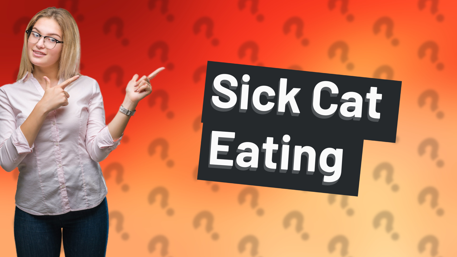 Sick Cat Eating