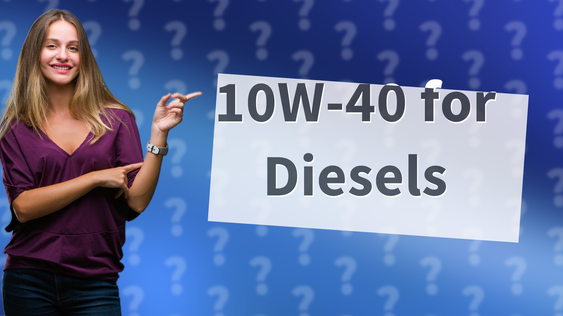 10W-40 for Diesels