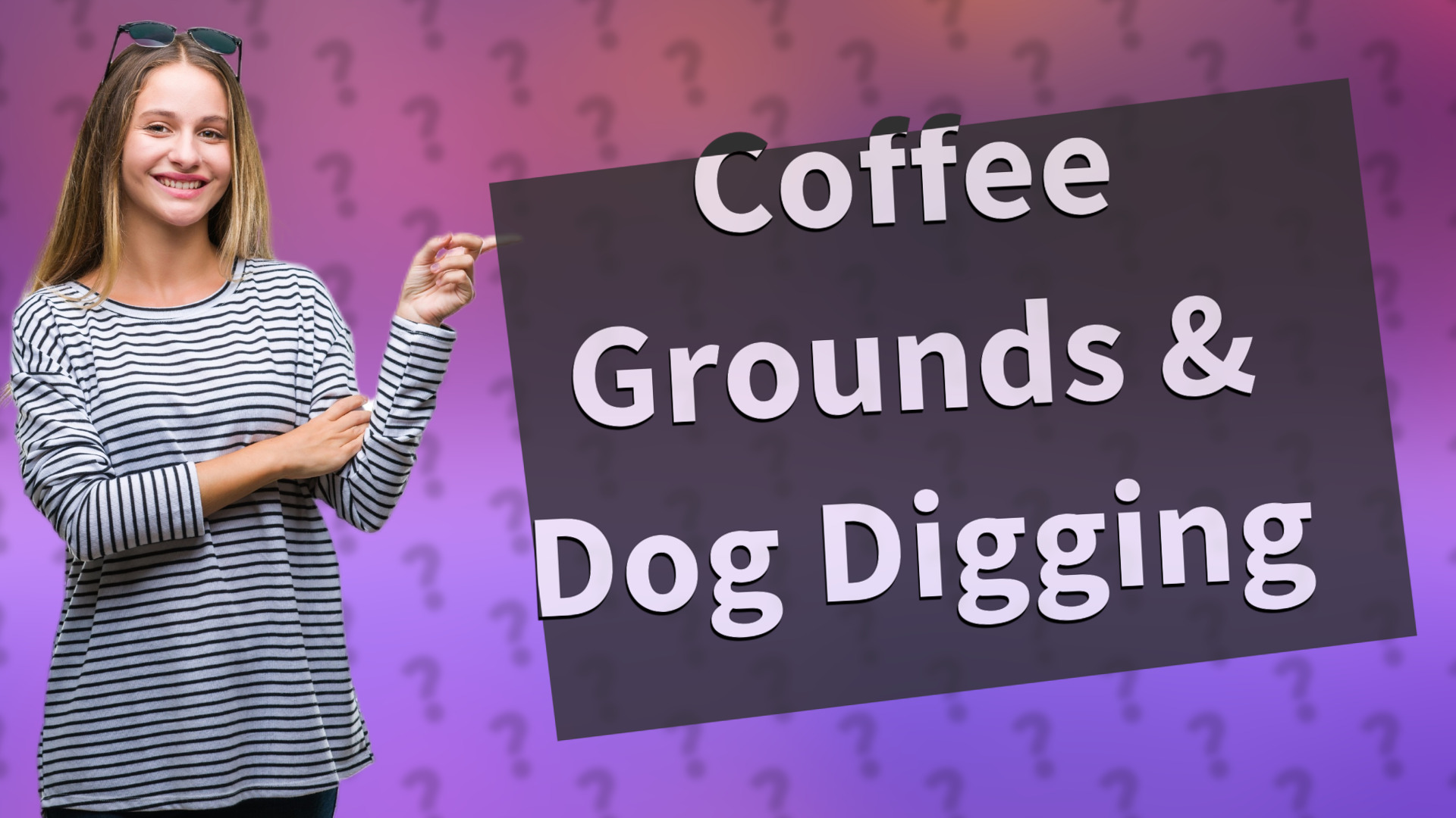 Coffee Grounds & Dog Digging