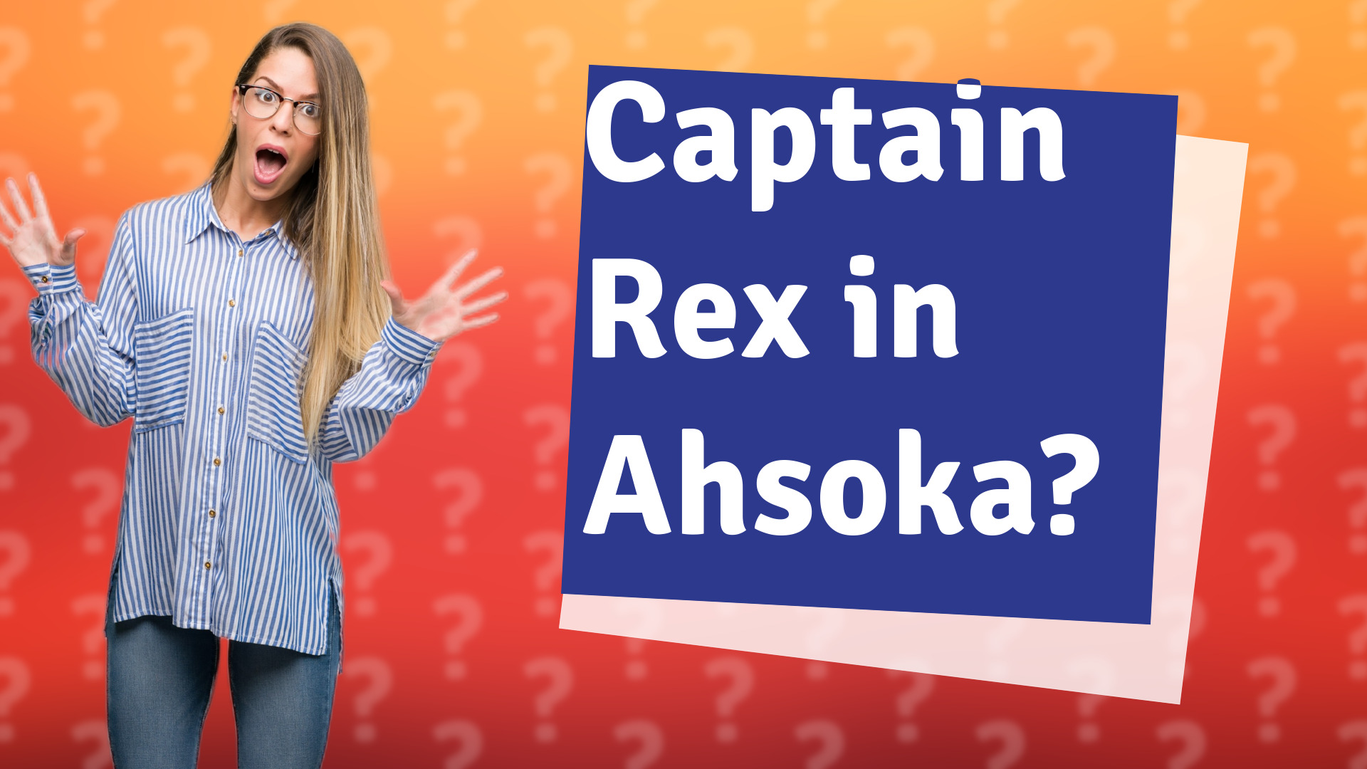 Captain Rex in Ahsoka?