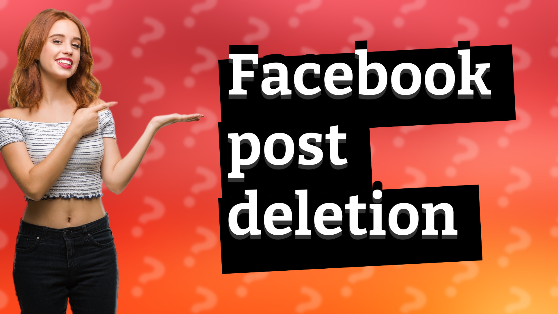 Facebook post deletion