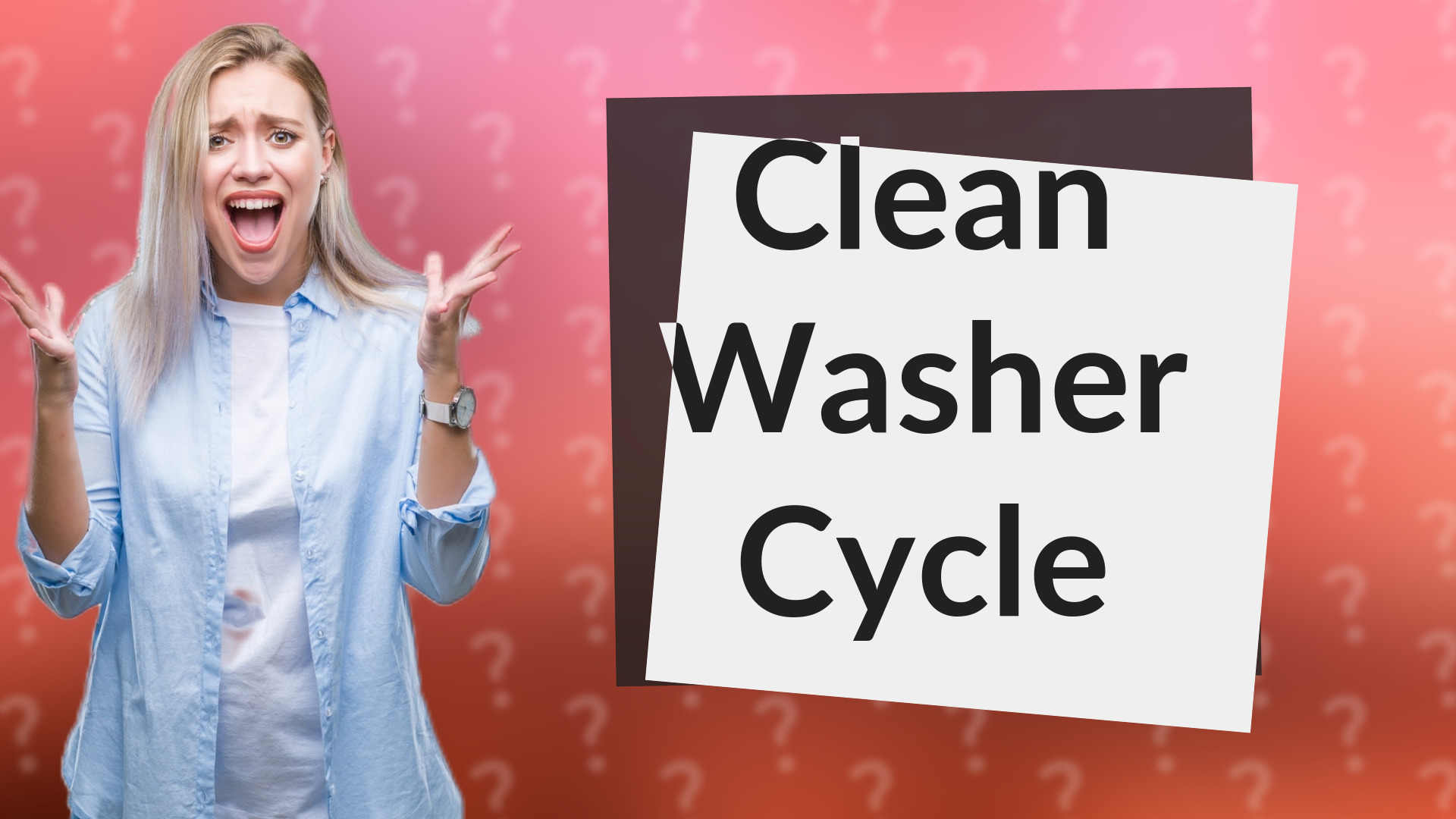 Clean Washer Cycle