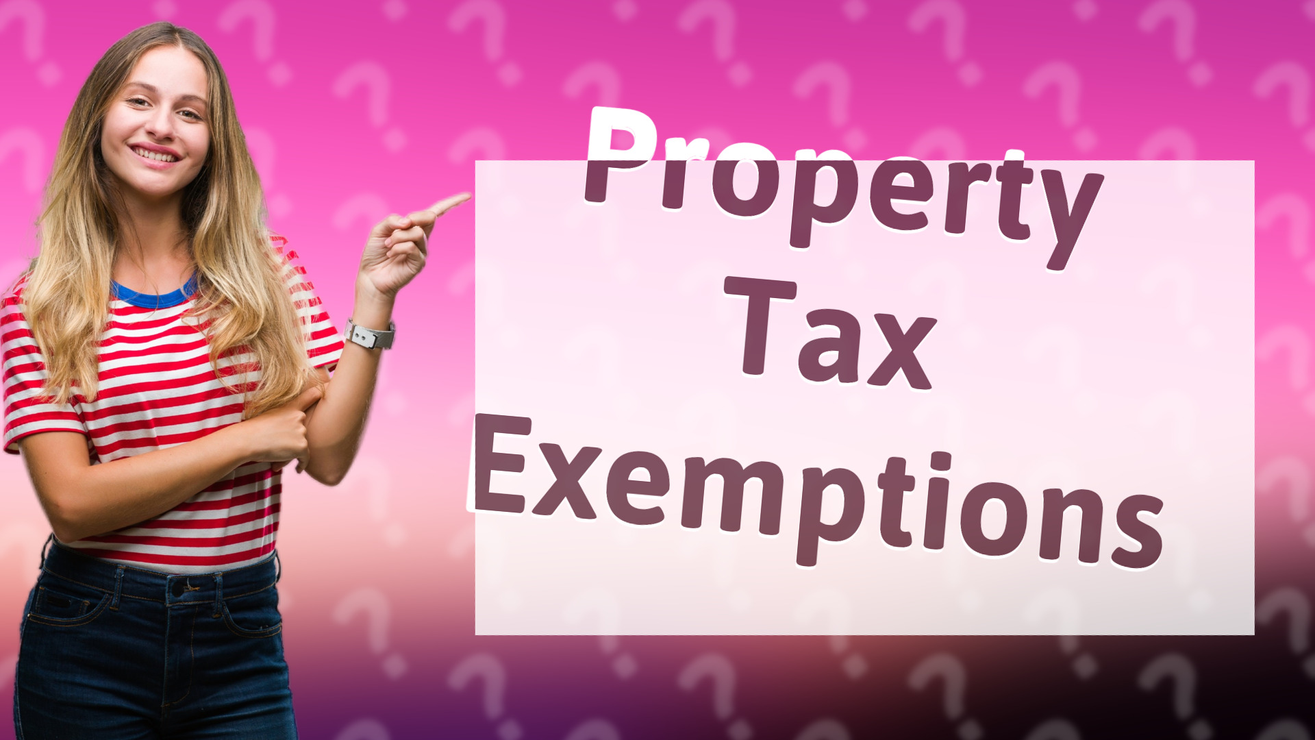 Property Tax Exemptions