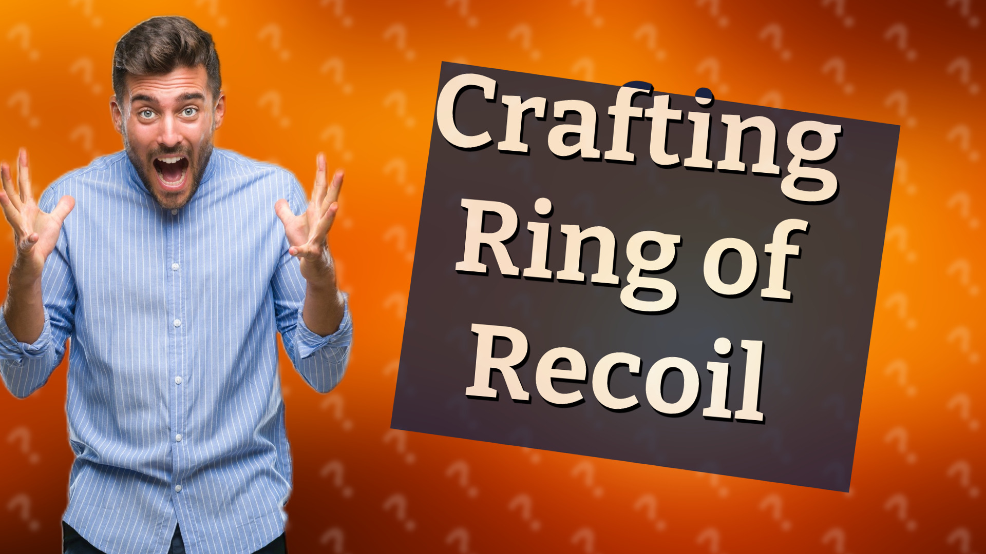 Crafting Ring of Recoil