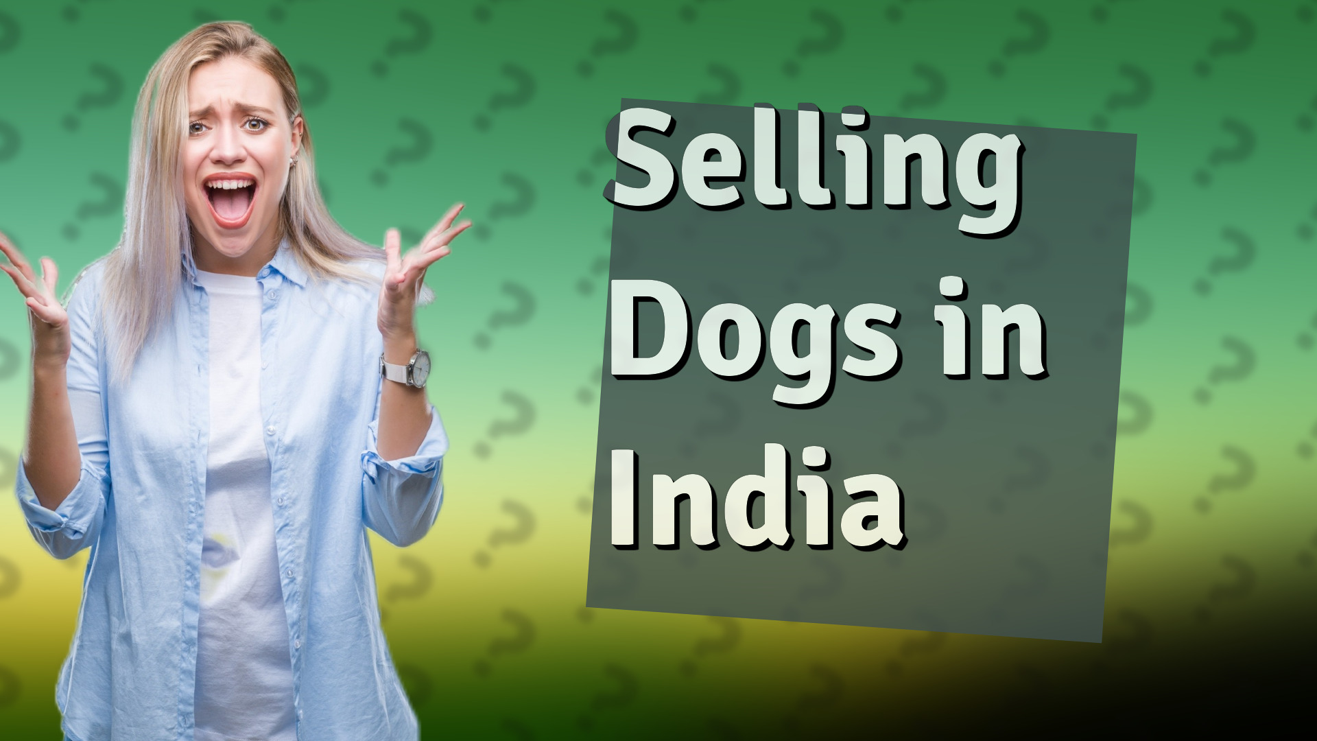 Selling Dogs in India