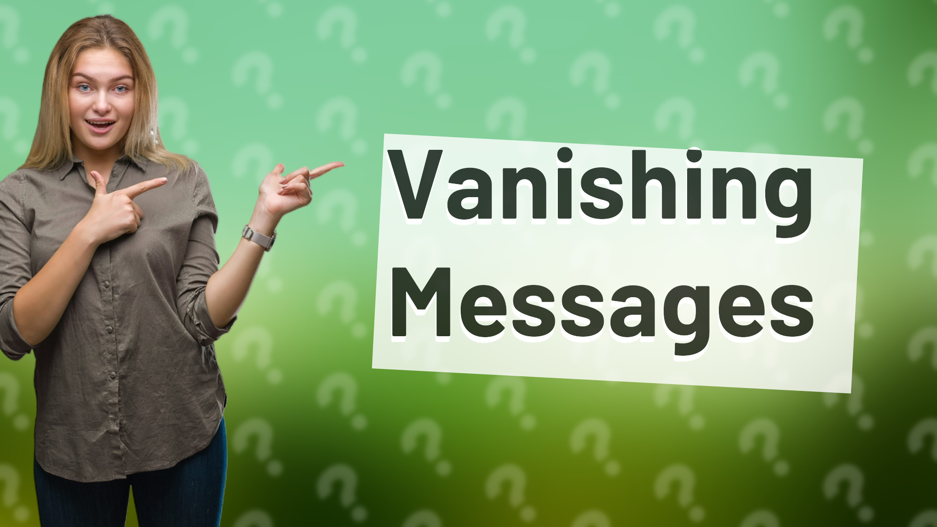 Vanishing Messages