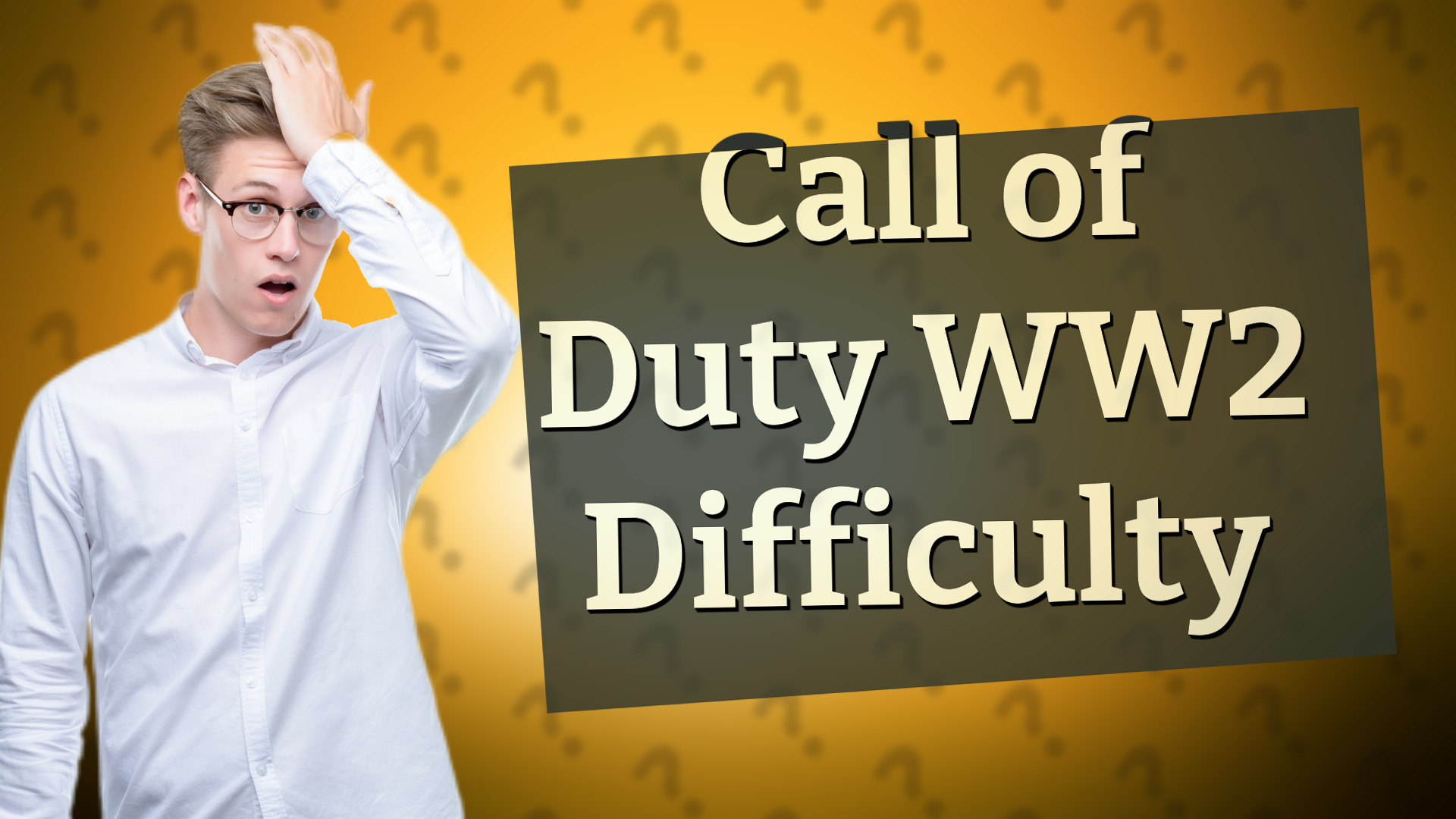 Call of Duty WW2 Difficulty