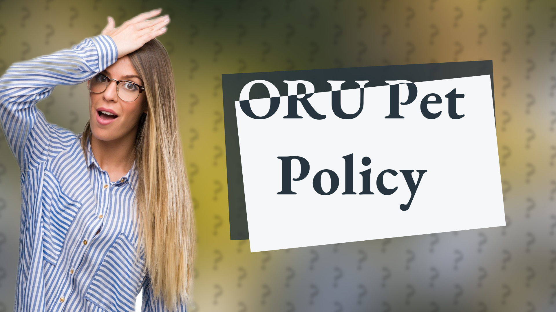 ORU Pet Policy