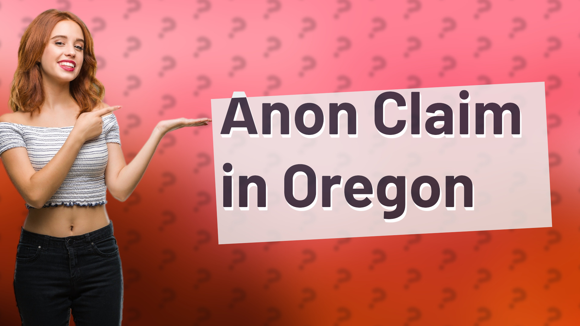 Anon Claim in Oregon
