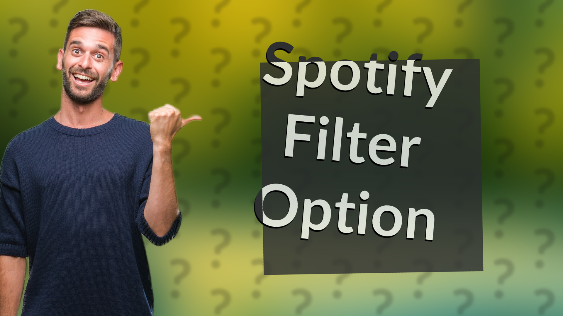 Spotify Filter Option